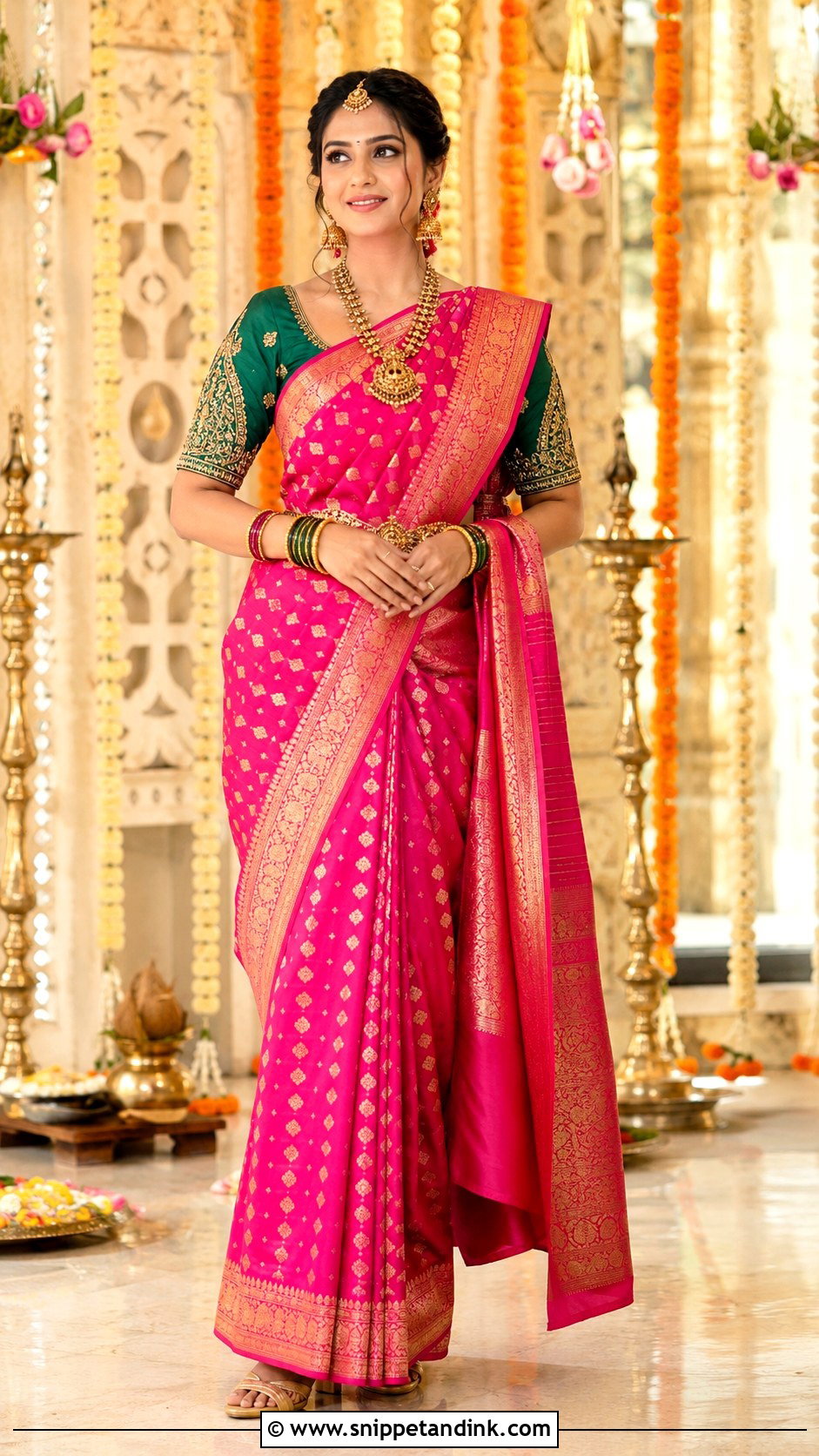 Banarasi Saree For Brother Wedding - Snippet and Ink - 25 Indian Outfit for Brothers Wedding Ideas