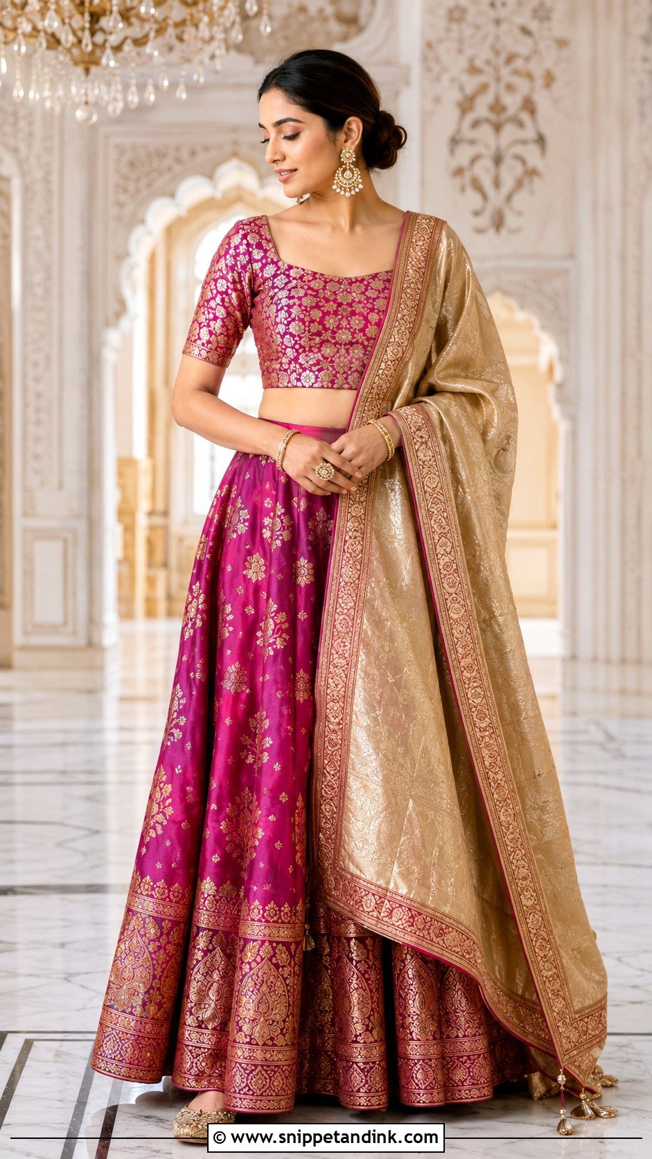 Banarasi Saree For Sister Wedding - Snippet and Ink - 30 Indian Sister Wedding Dress Ideas