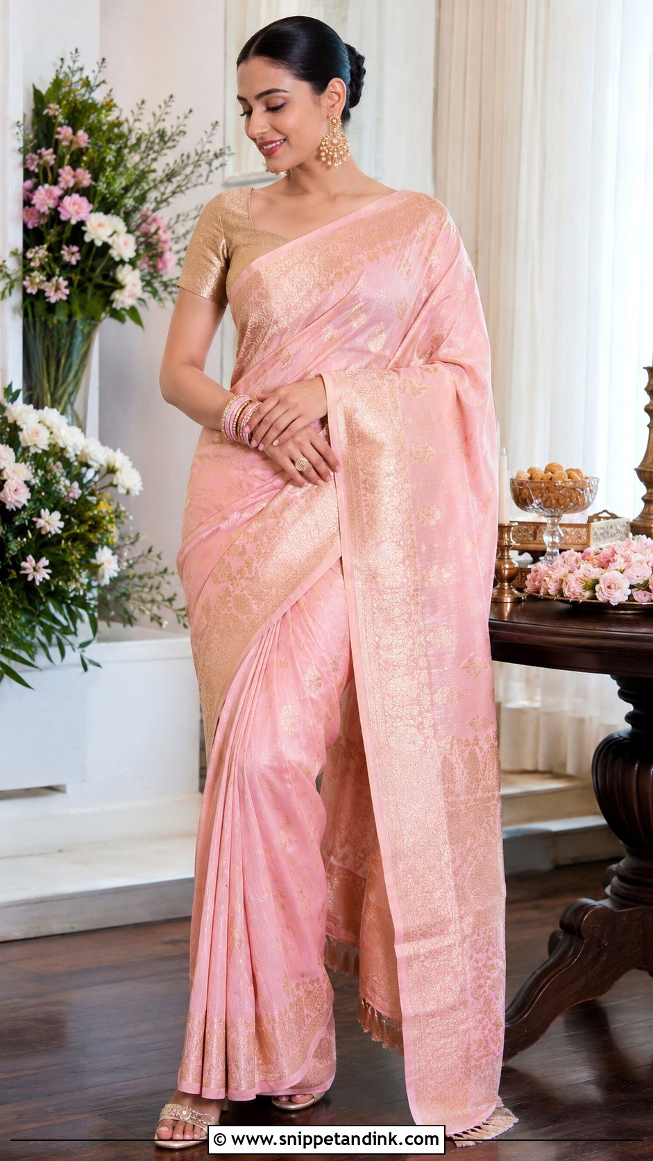 Banarasi Saree Roka Outfit - Snippet and Ink - 30 Roka Outfits for Bride