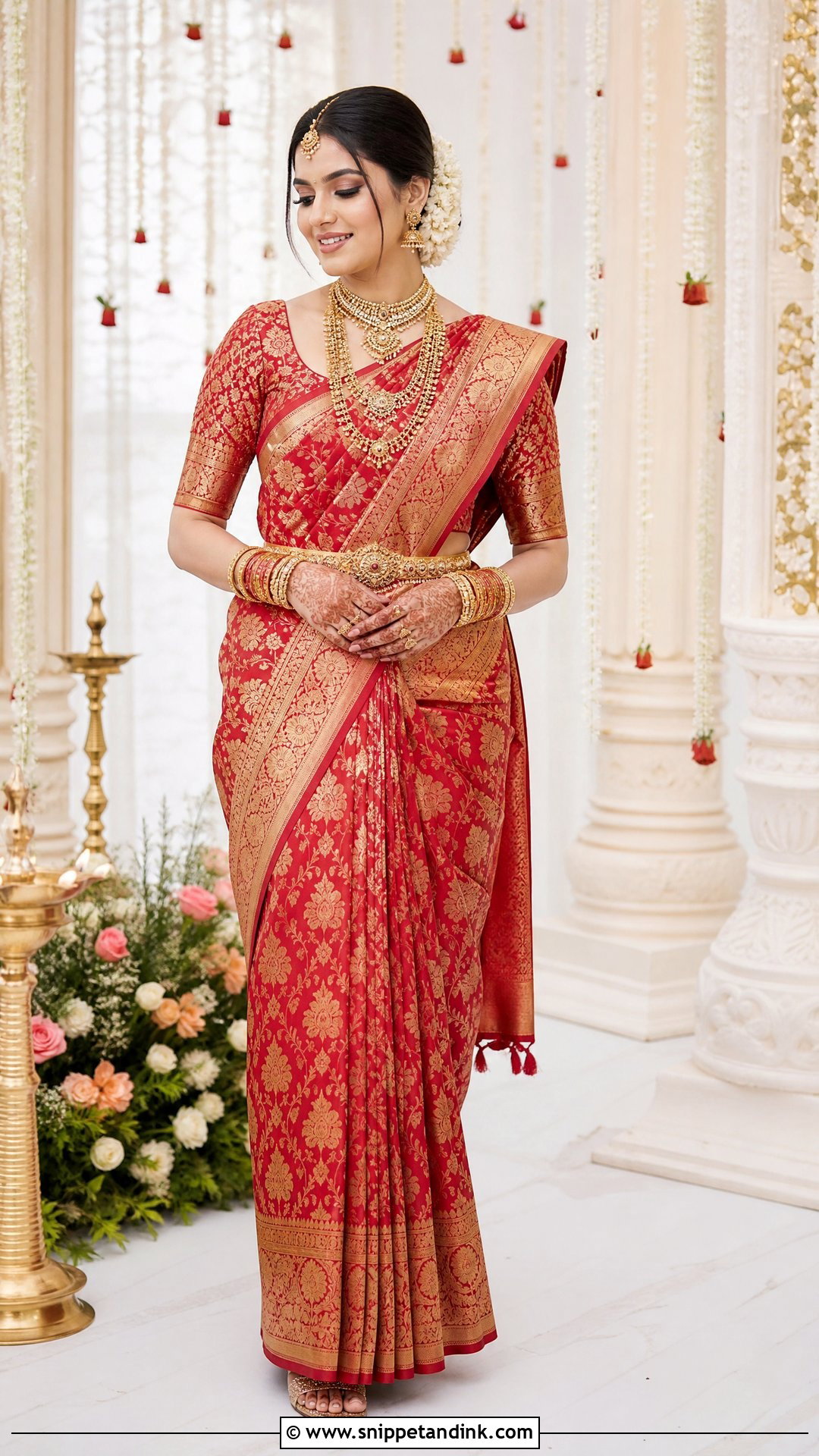 Banarasi Saree Wedding Dress - Snippet and Ink - 20 Eastern Wedding Dresses