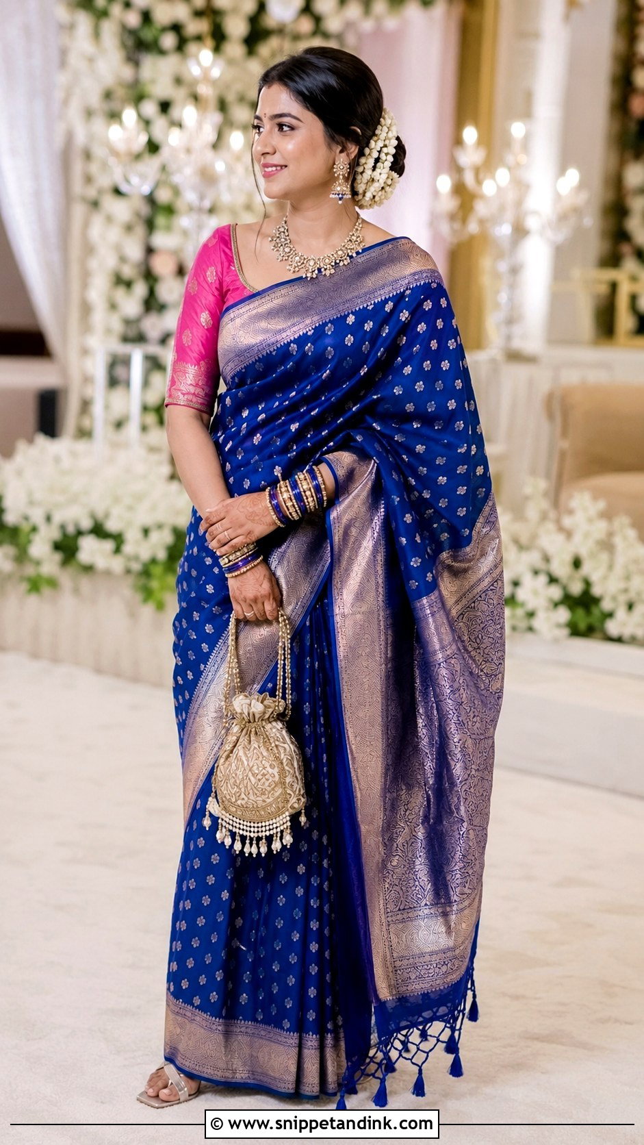 Banarasi Saree for Brides Sister - Snippet and Ink - 20 Bride Sister Outfit for Wedding Ideas
