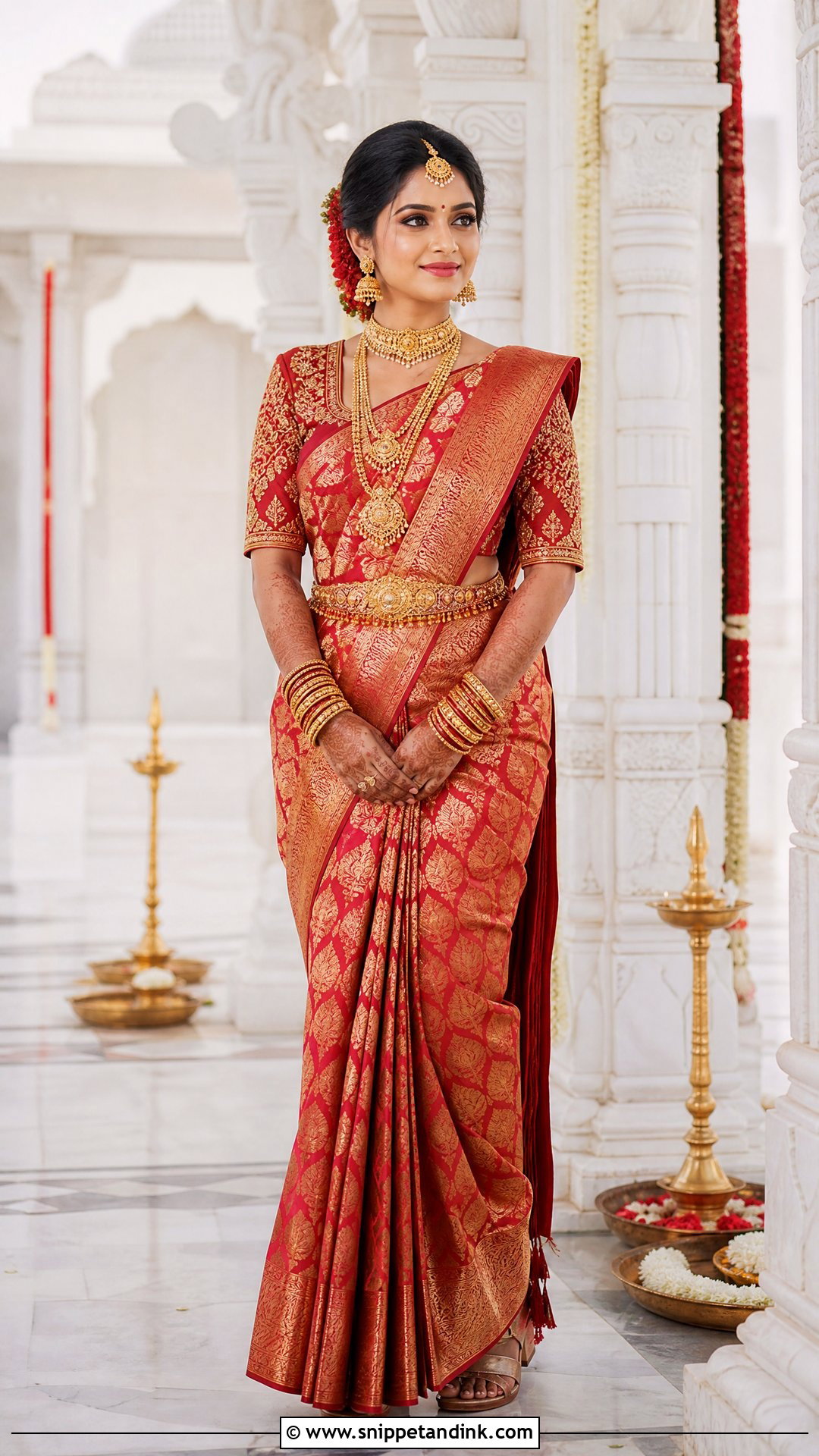 Banarasi Silk Bridal Saree - Snippet and Ink - 20 Traditional Wedding Dress for Bride Ideas