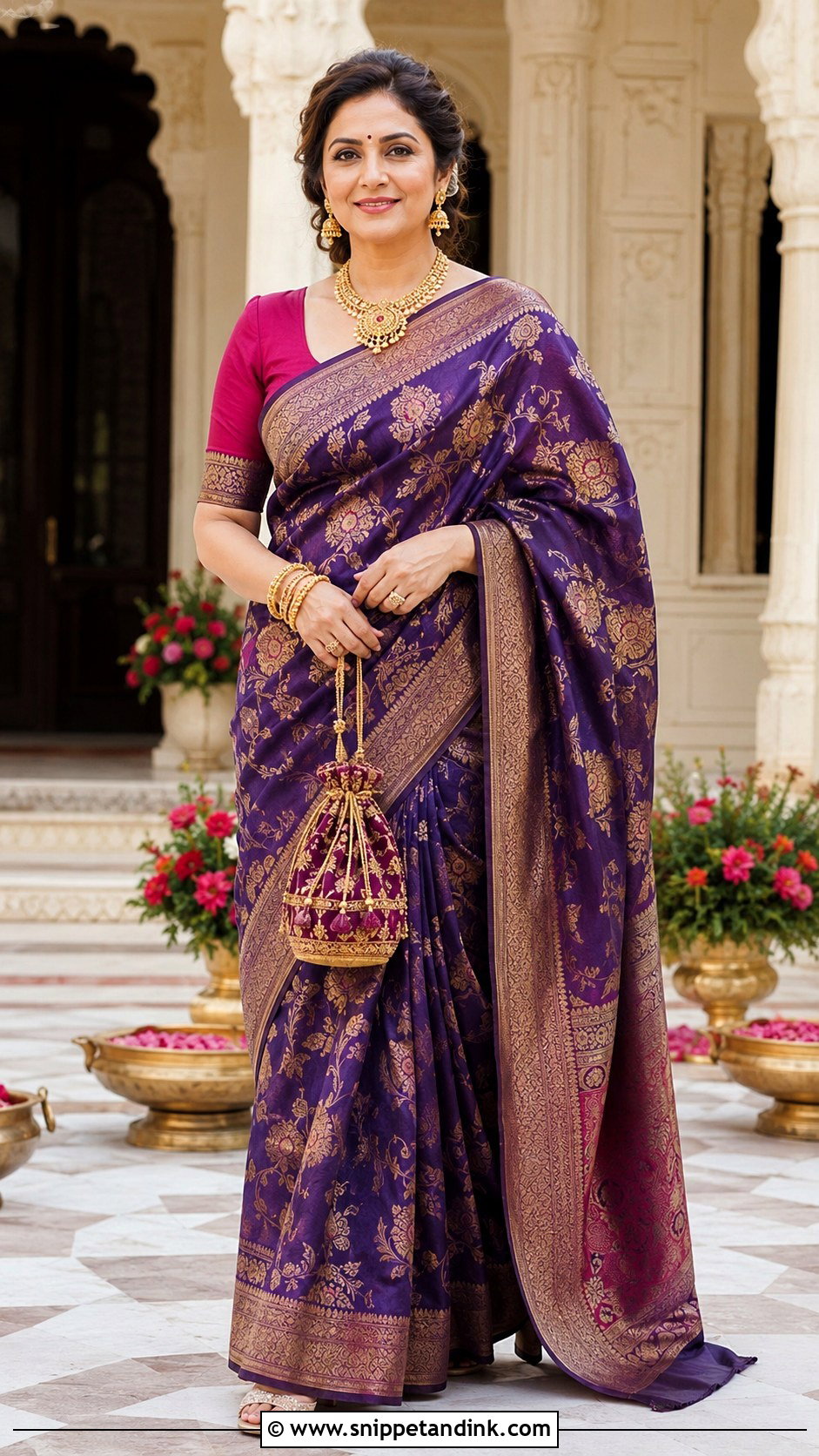 Banarasi Silk Saree - Snippet and Ink - 20 Indian Wedding Dress Styles