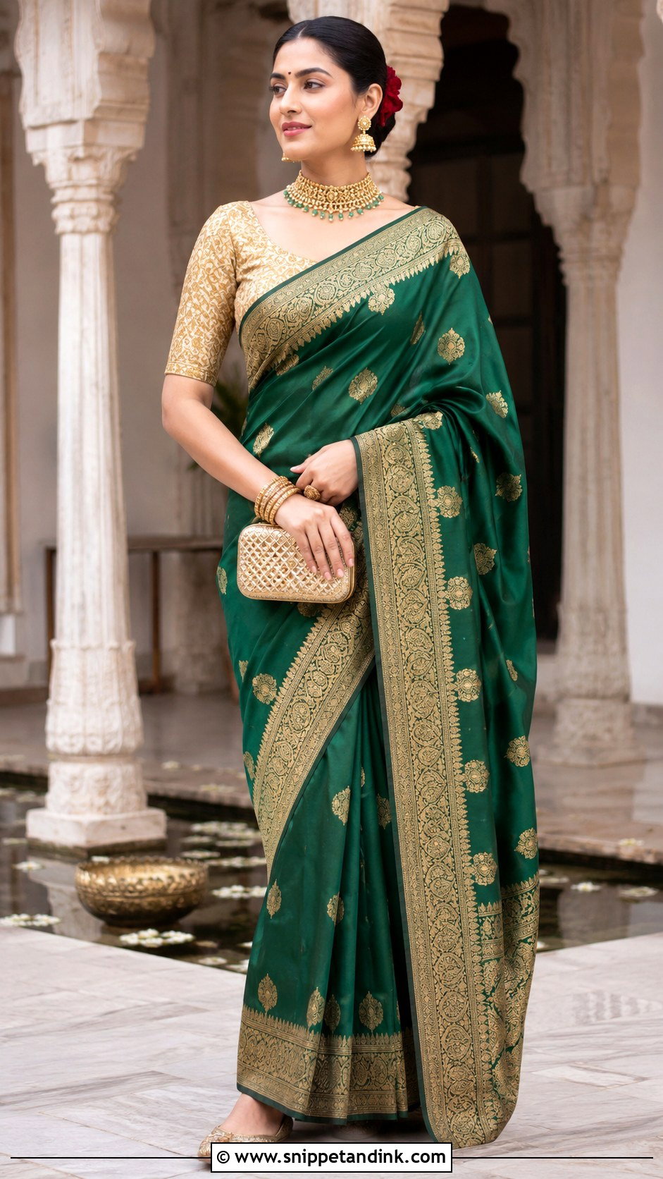 Banarasi Silk Saree for Indian Wedding - Snippet and Ink - 20 Indian Wedding Dress for Sisters Wedding Ideas