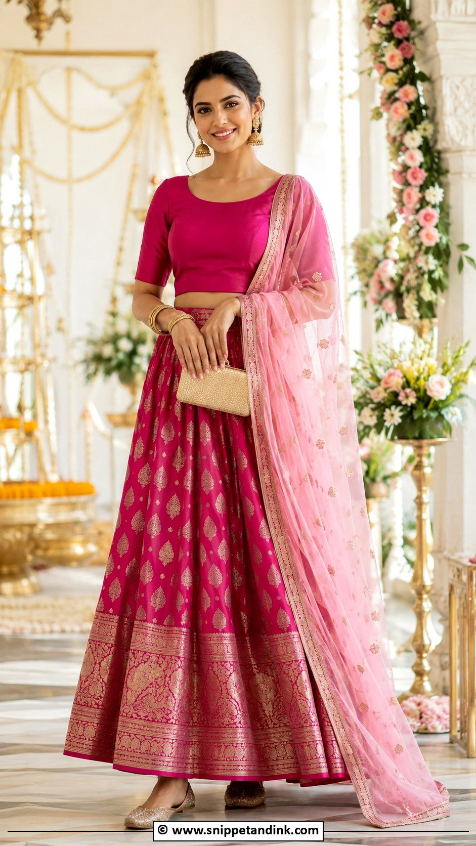 Banarasi Skirt Dholki Outfit - Snippet and Ink - 30 Dholki Outfit Ideas