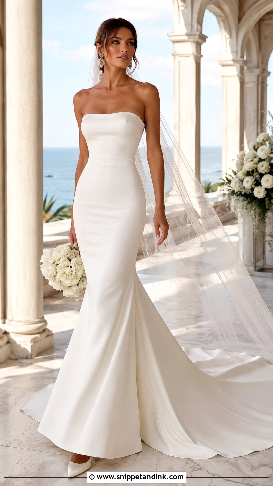Bandeau Mermaid Wedding Dress - Snippet and Ink - 20 Bandeau Wedding Dress Ideas