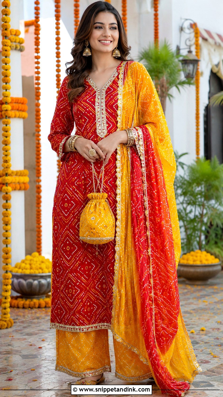 Bandhani Kurta For Wedding - Snippet and Ink - 25 Kurta for Wedding Ideas