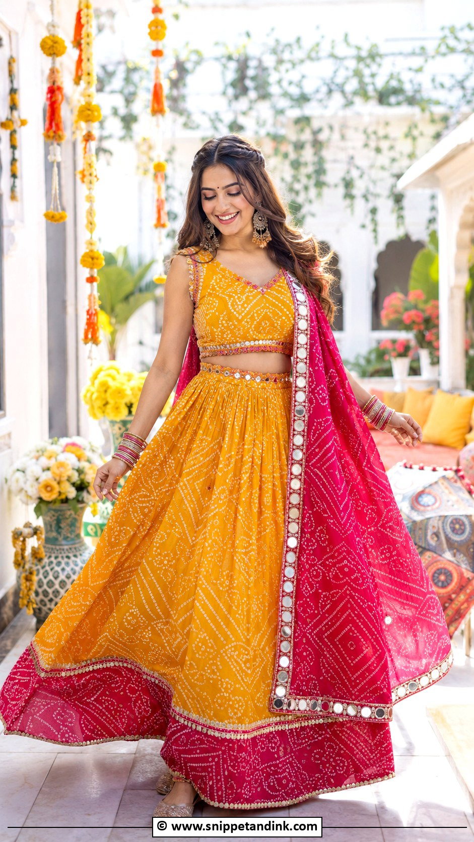 Bandhani Outfit For Mehandi - Snippet and Ink - 25 Mehandi Outfit Ideas
