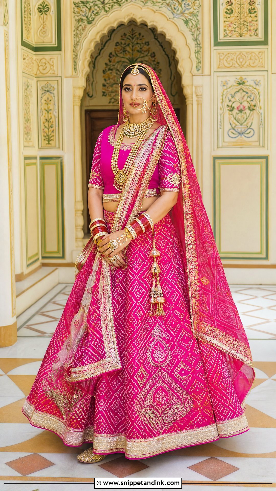 Bandhani Rajputi Bridal Poshak - Snippet and Ink - 20 Rajputi Bridal Poshak Ideas