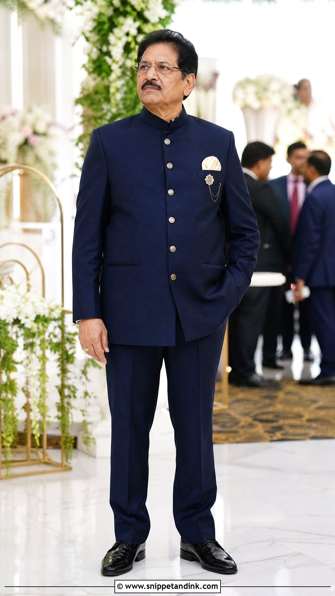 Bandhgala Suit Father Wedding Outfit - Snippet and Ink - 20 Wedding Outfit for Father Ideas
