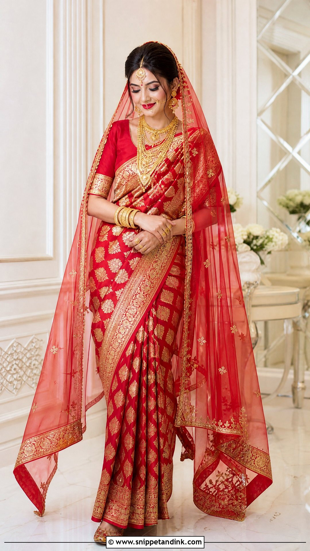 Bangladeshi Banarasi Sari Bridal Dress - Snippet and Ink - 20 Traditional Bridal Dresses