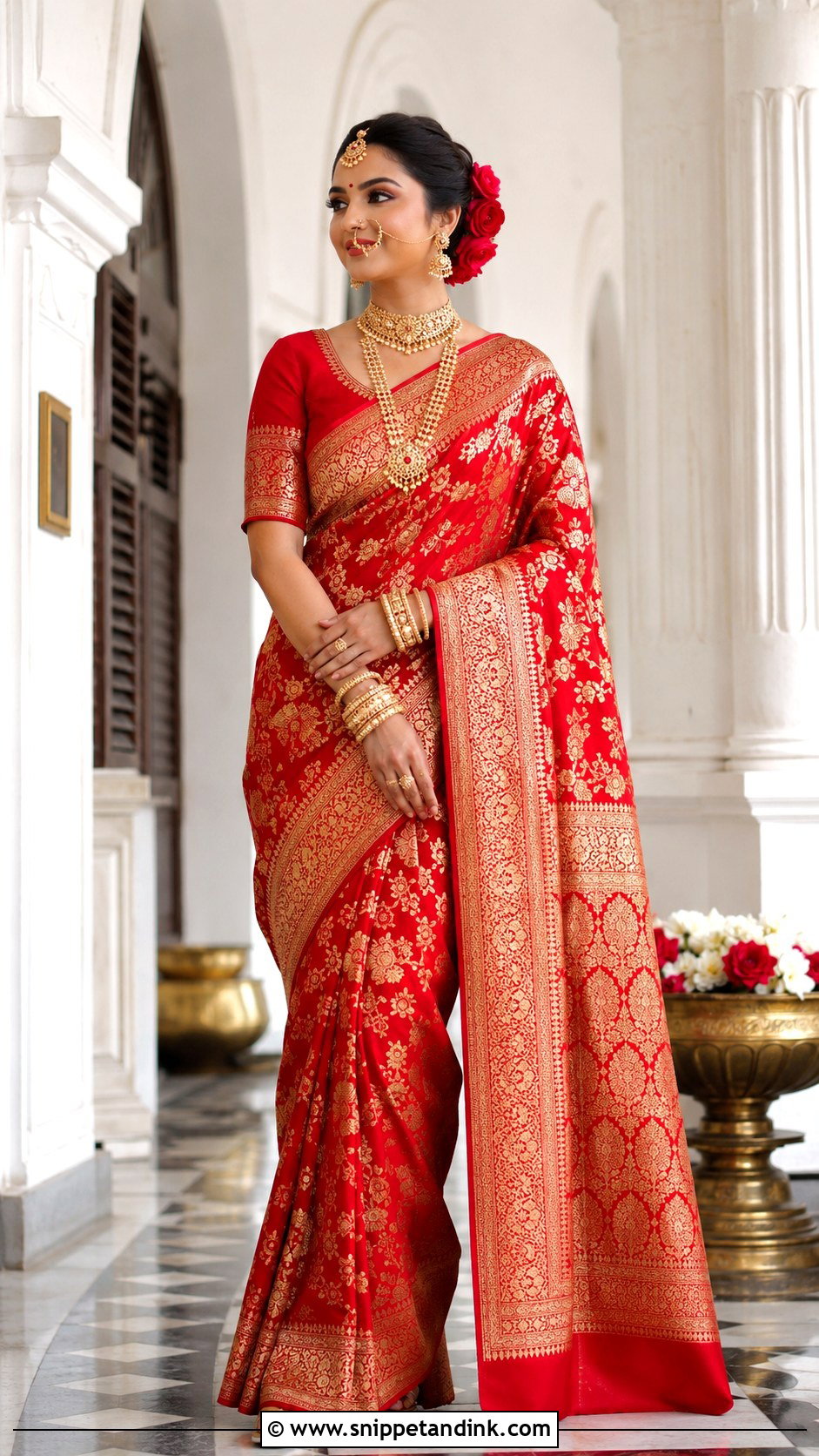 Bangladeshi Traditional Marriage Red Saree Outfit - Snippet and Ink - 20 Traditional Marriage Outfit Ideas