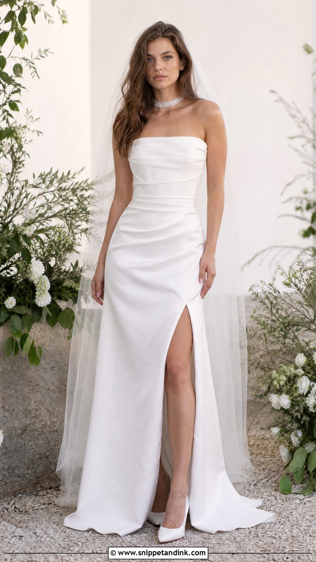 Barbara Palvin Choker Wedding Dress - Snippet and Ink - 25 Barbara Palvin Wedding Dress Ideas