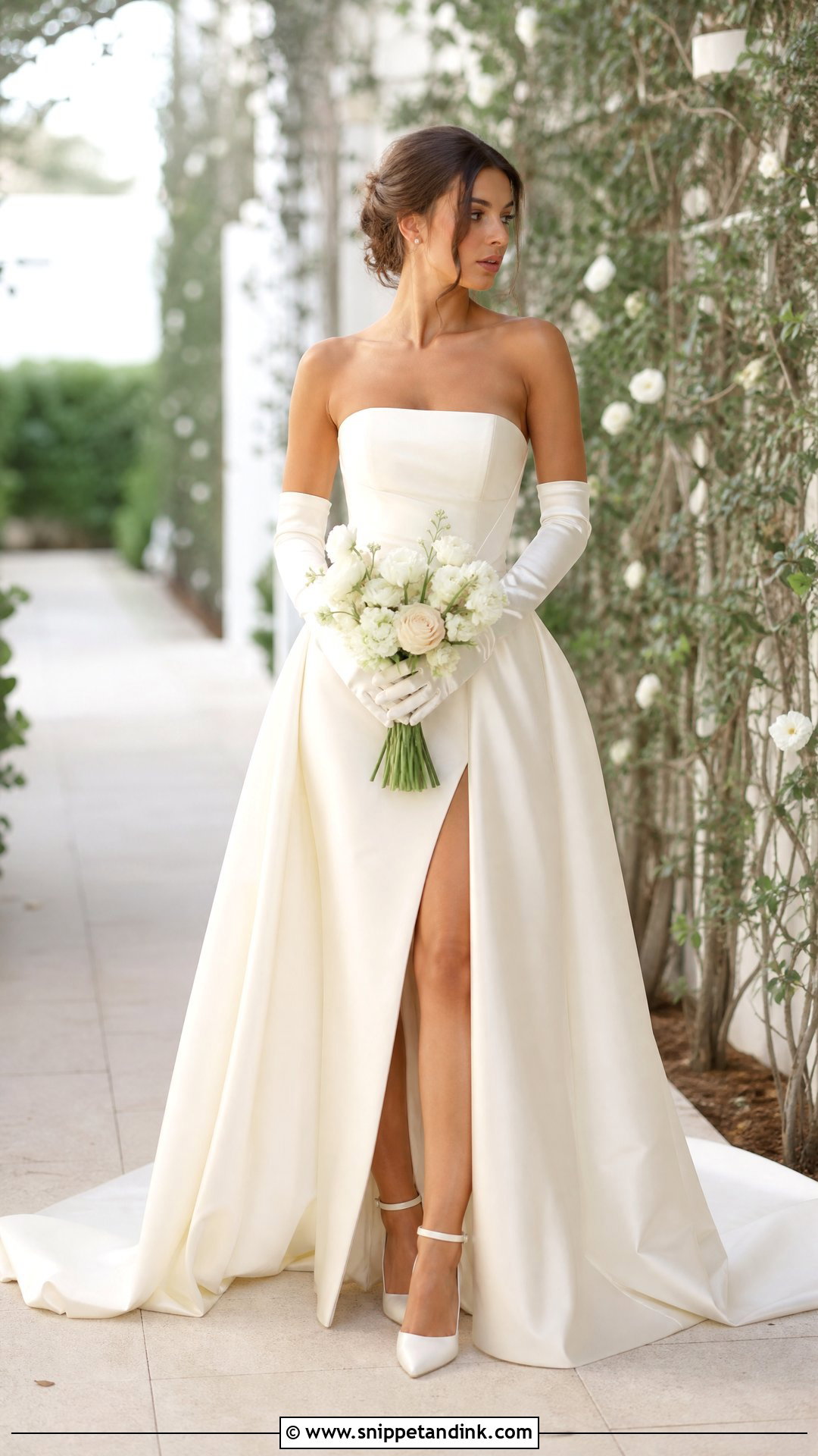 Barbara Palvin Long Glove Wedding Dress - Snippet and Ink - 25 Barbara Palvin Wedding Dress Ideas