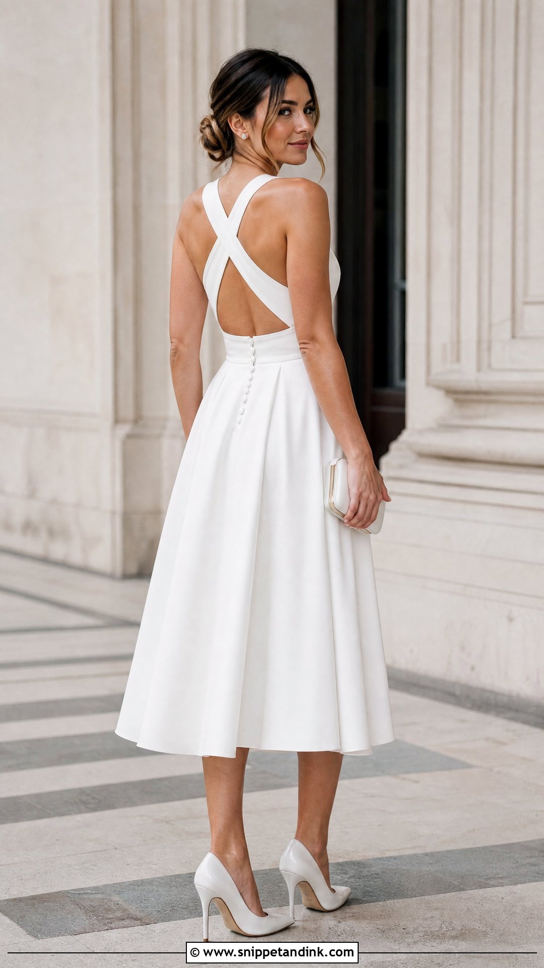 Barbara Palvin Midi Wedding Dress - Snippet and Ink - 25 Barbara Palvin Wedding Dress Ideas