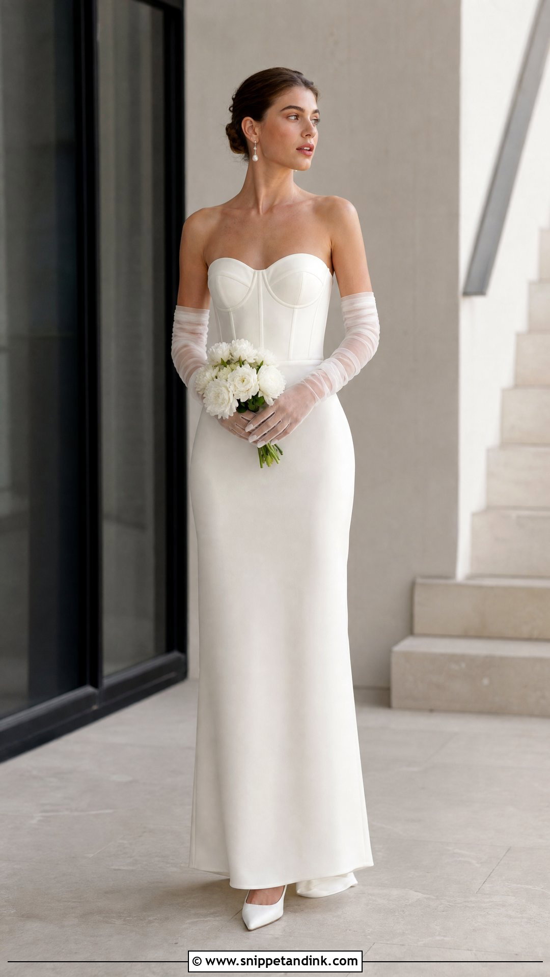 Barbara Palvin Minimalist Wedding Dress - Snippet and Ink - 25 Barbara Palvin Wedding Dress Ideas