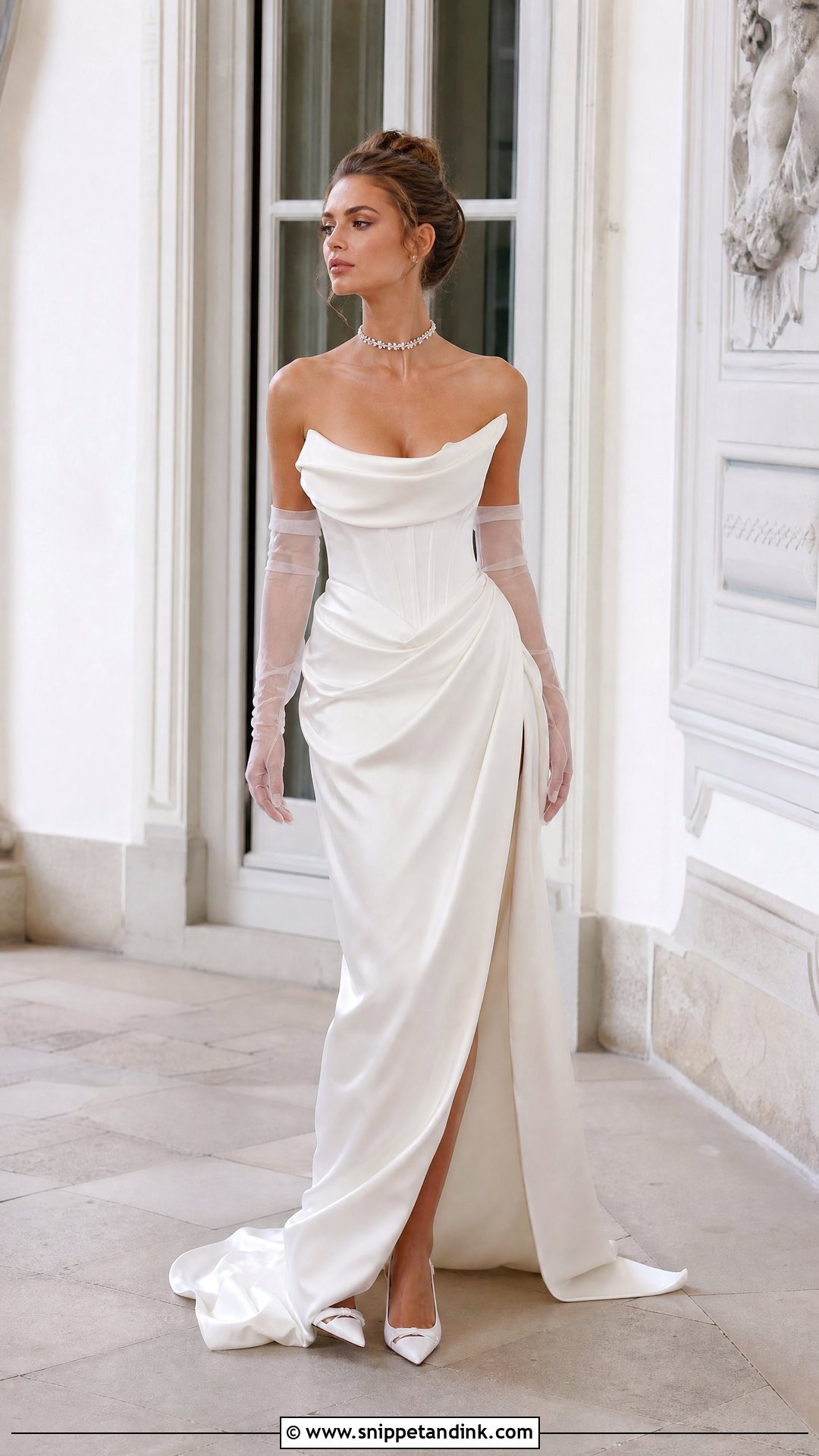 Barbara Palvin Vivienne Westwood Inspired Wedding Dress - Snippet and Ink - 25 Barbara Palvin Wedding Dress Ideas