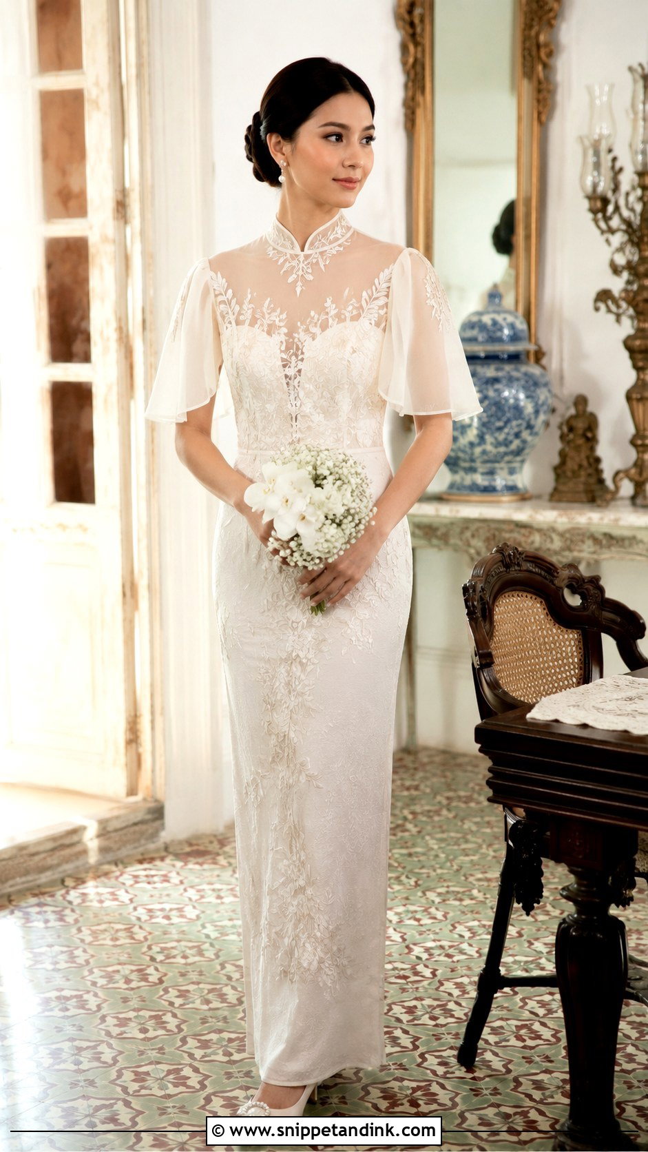 Barong Inspired Wedding Gown - Snippet and Ink - 25 Filipiniana Wedding Gown Ideas
