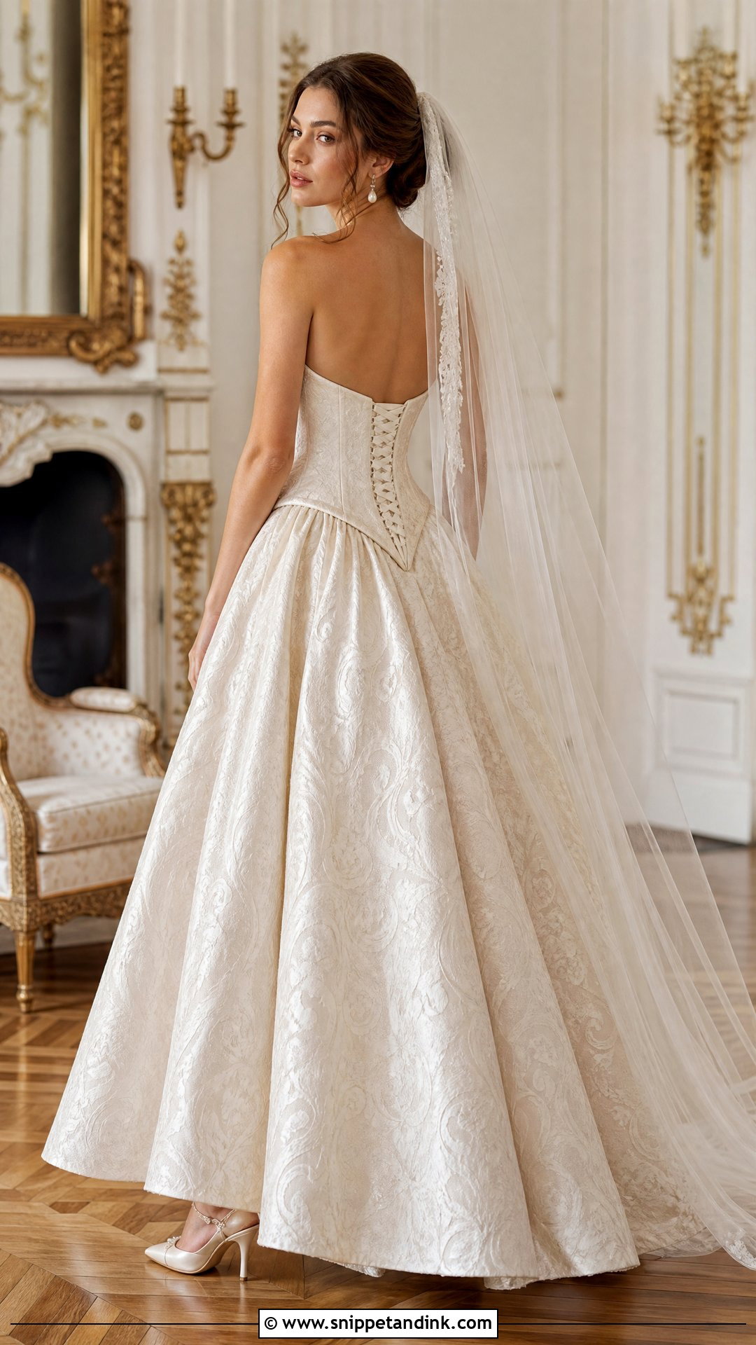 Baroque Basque Waist Wedding Dress - Snippet and Ink - 25 Baroque Wedding Dress Ideas