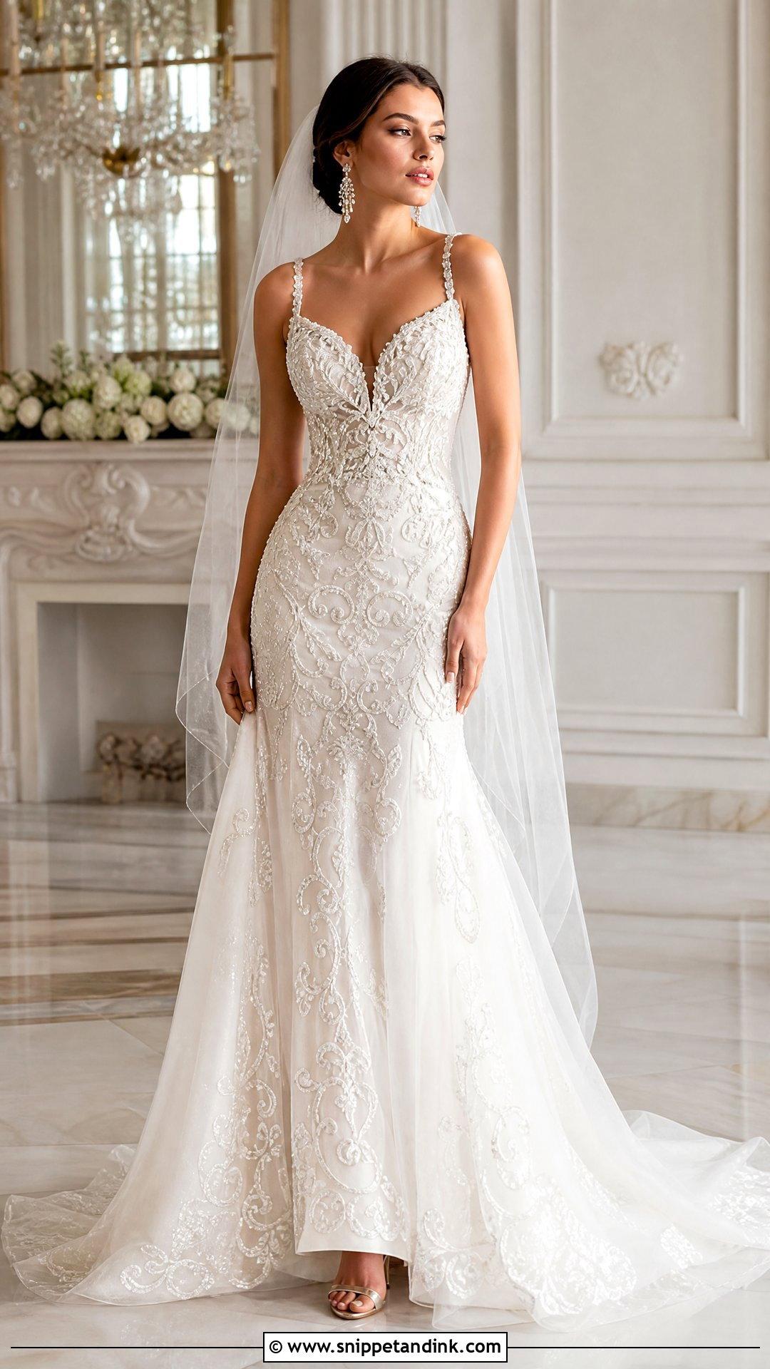 Baroque Beaded Wedding Dress - Snippet and Ink - 25 Baroque Wedding Dress Ideas