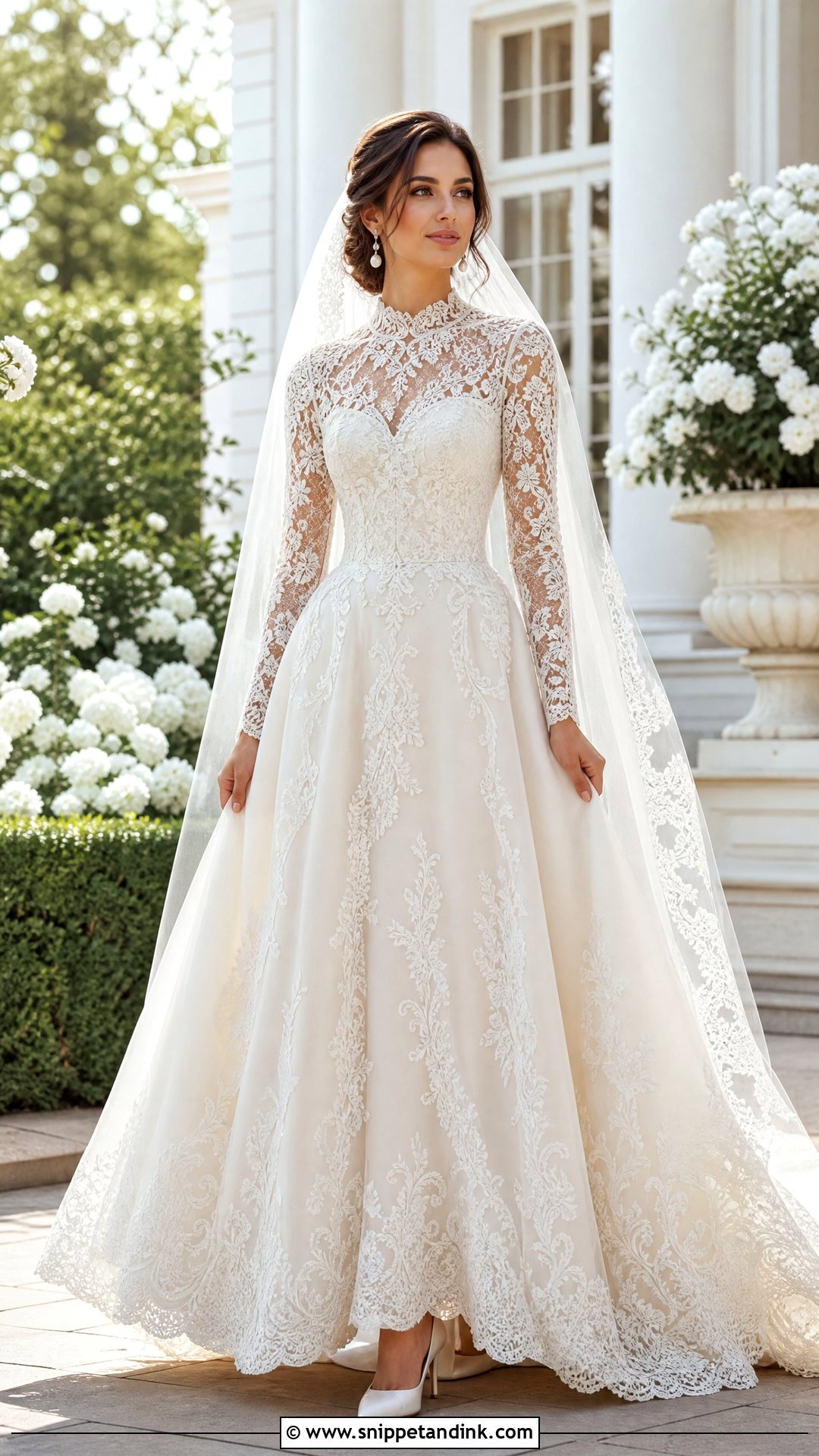 Baroque Lace Wedding Dress - Snippet and Ink - 25 Baroque Wedding Dress Ideas