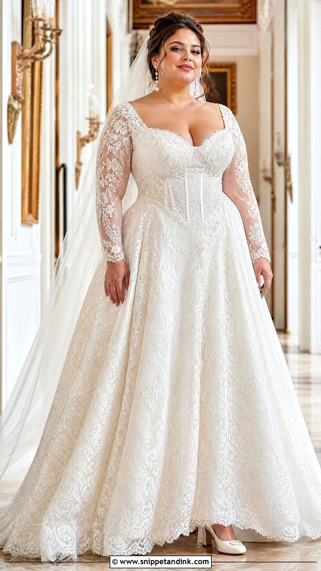 Baroque Plus Size Wedding Dress - Snippet and Ink - 25 Baroque Wedding Dress Ideas