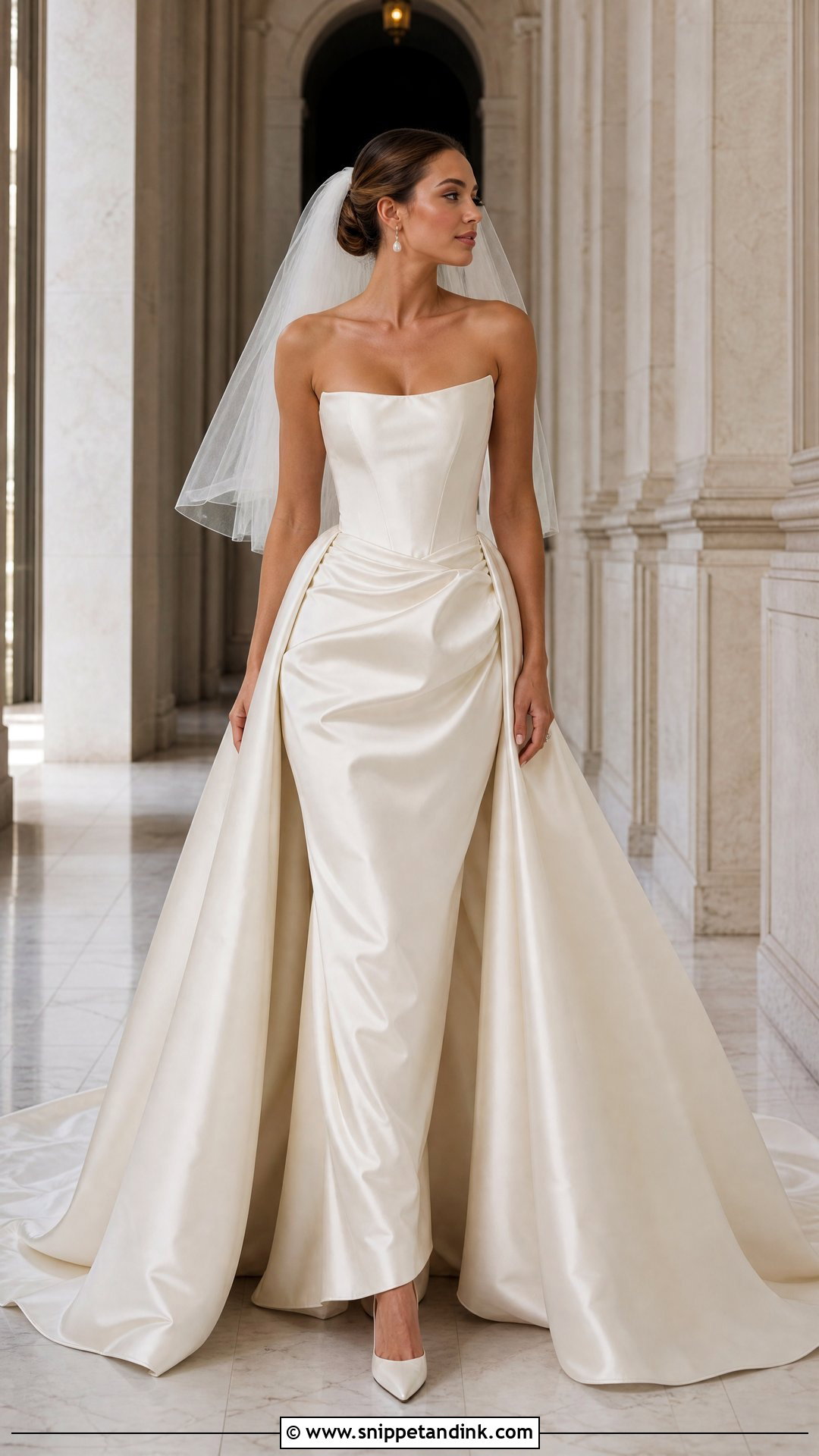 Baroque Satin Wedding Dress - Snippet and Ink - 25 Baroque Wedding Dress Ideas