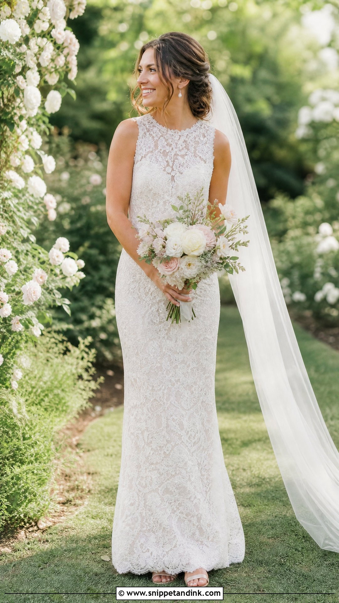 Basic Lace Wedding Dress - Snippet and Ink - 25 Basic Wedding Dresses