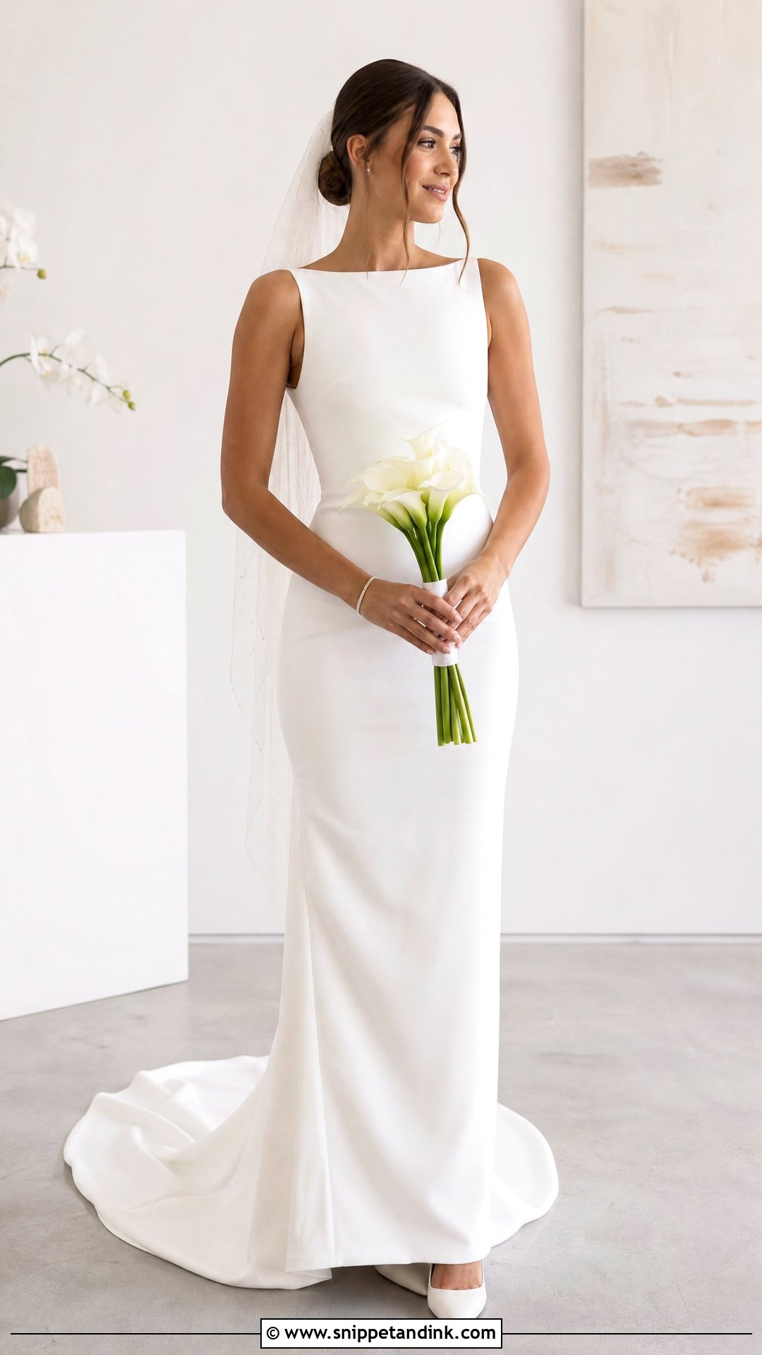 Basic Sheath Wedding Dress - Snippet and Ink - 25 Basic Wedding Dresses