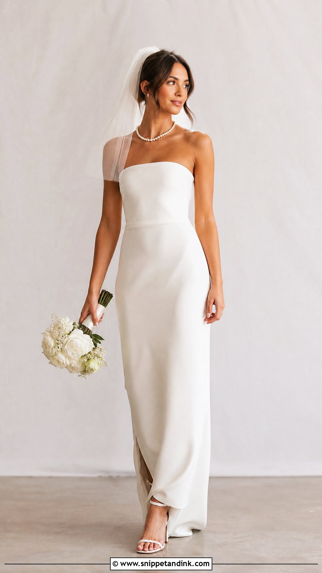 Basic Strapless Wedding Dress - Snippet and Ink - 25 Basic Wedding Dresses