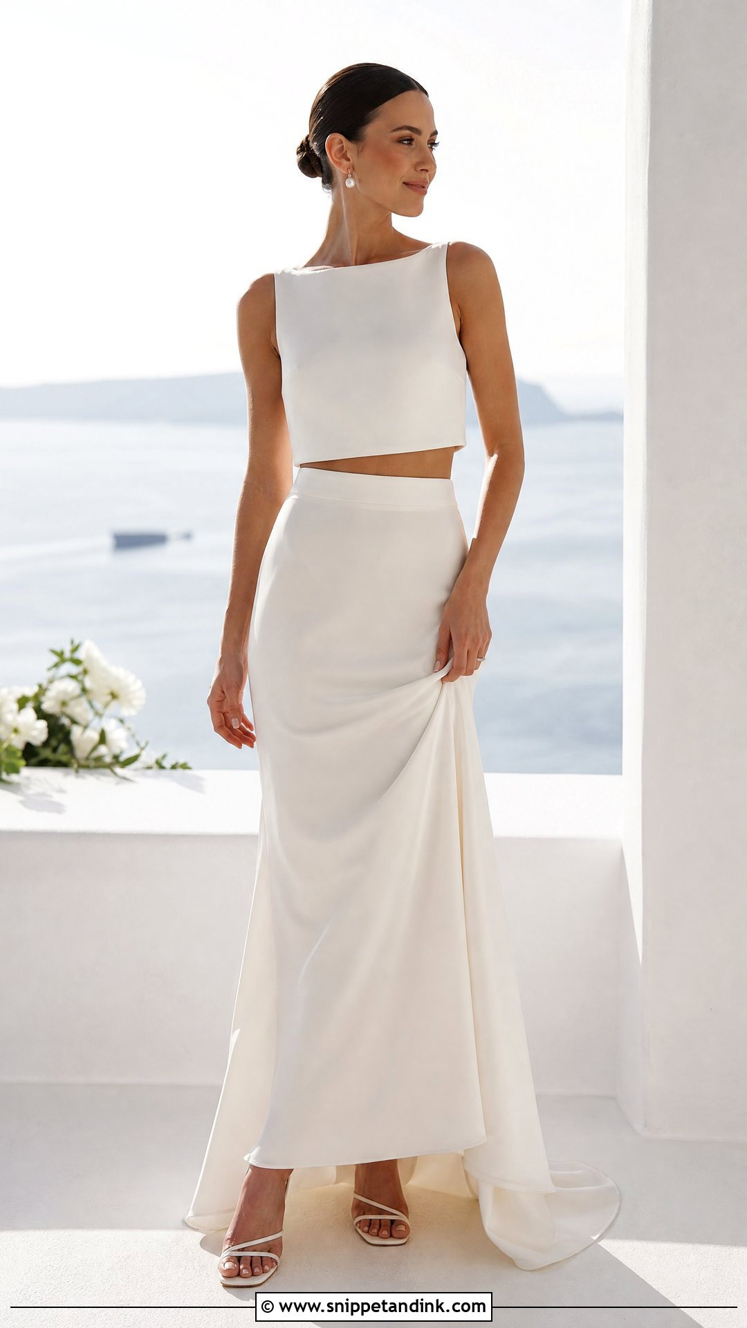 Basic Two Piece Wedding Dress - Snippet and Ink - 25 Basic Wedding Dresses