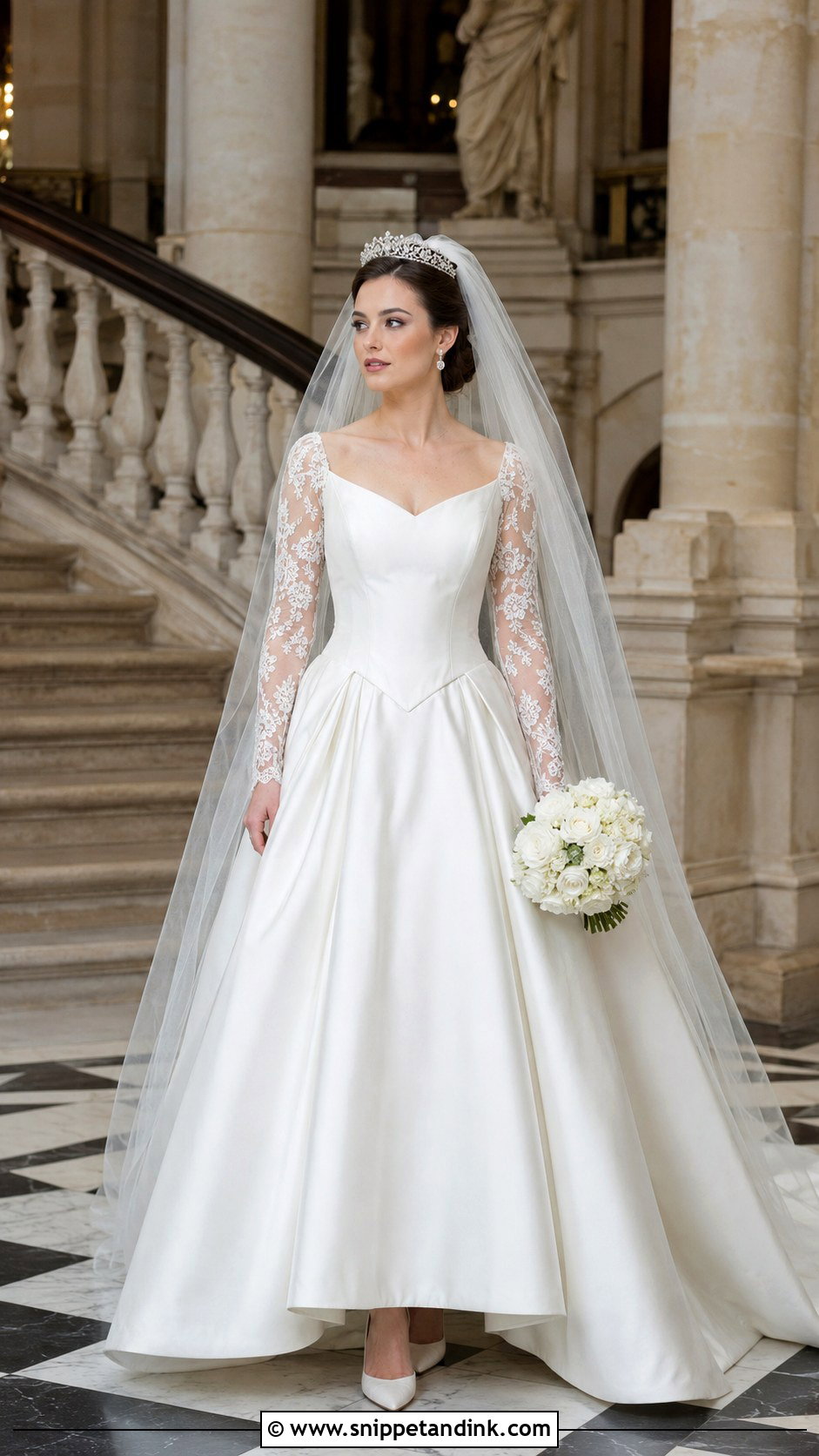 Basque Waist Anastasia Wedding Dress - Snippet and Ink - 20 Anastasia Wedding Dress Ideas
