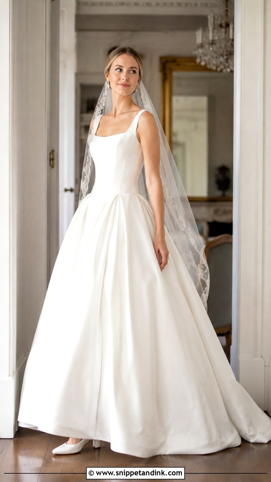 Basque Waist Ball Gown Bride Outfit - Snippet and Ink - 20 2024 Bride Ideas