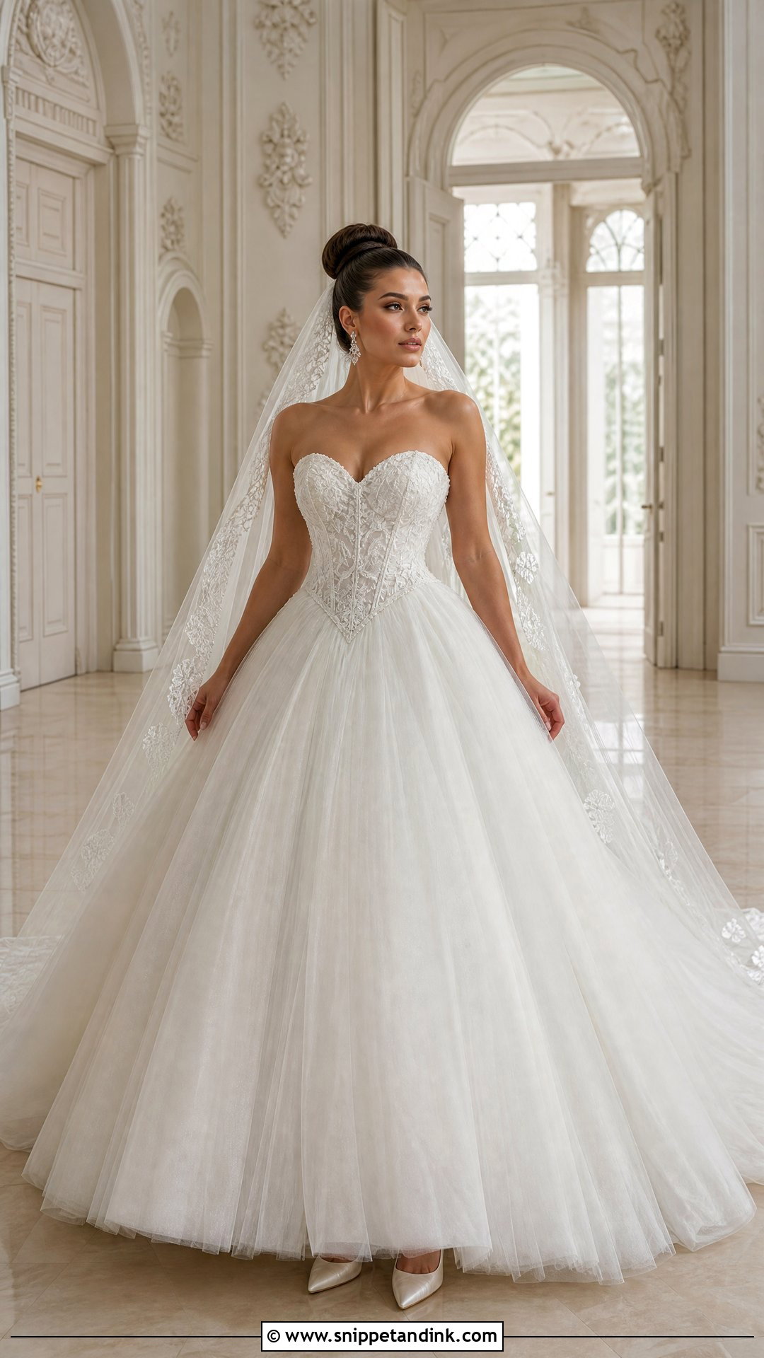 Basque Waist Ball Gown Wedding Dress - Snippet and Ink - 20 Zuhair Murad Bridal Elie Saab Wedding Dresses