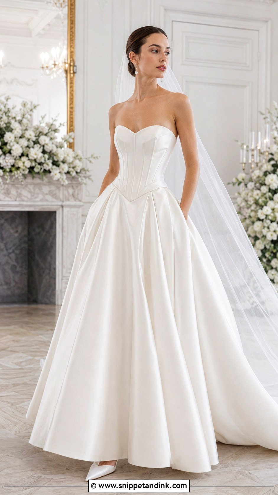 Basque Waist Bridal Dress - Snippet and Ink - 25 Bridal Dresses 2025