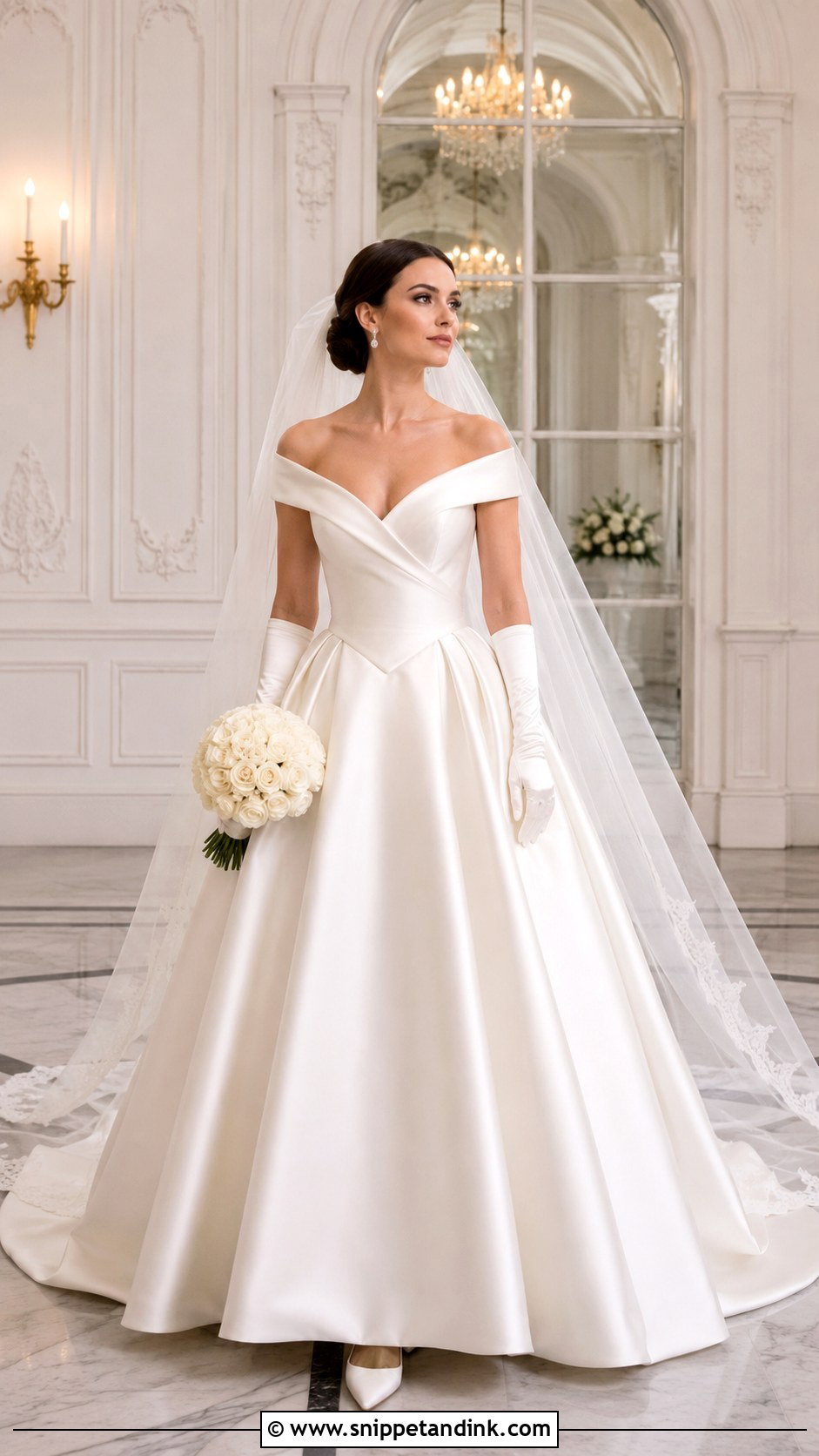 Basque Waist Bridal Dress - Snippet and Ink - 20 Bridal Dress Aesthetic Ideas