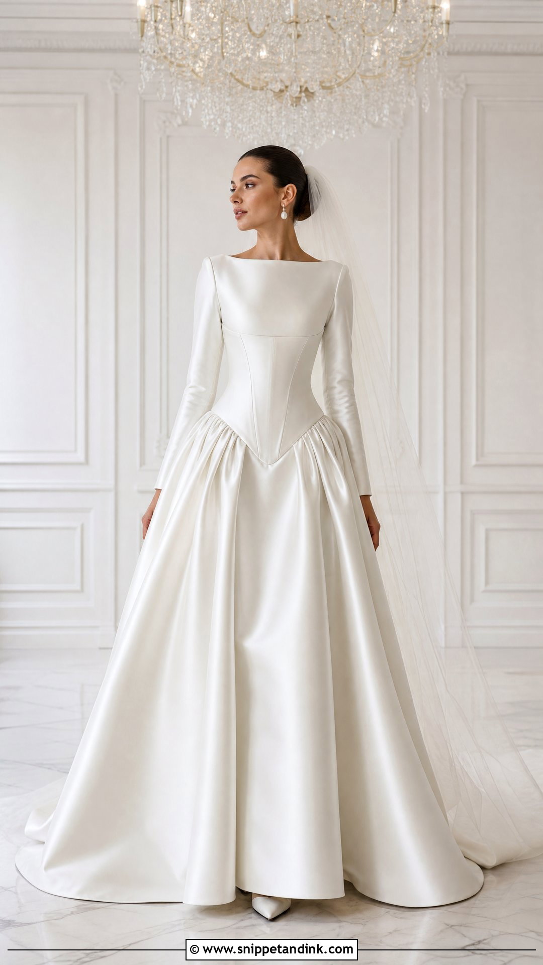 Basque Waist Bridal Dress - Snippet and Ink - 20 Bridal Dress Styles