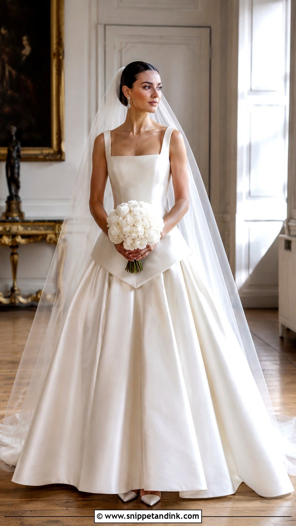 Basque Waist Bridal Dress - Snippet and Ink - 20 Bridal Dresses Ideas