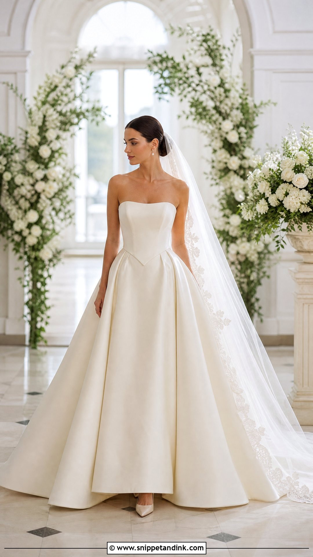 Basque Waist Bridal Dress - Snippet and Ink - 20 Latest Bridal Dress Design Ideas