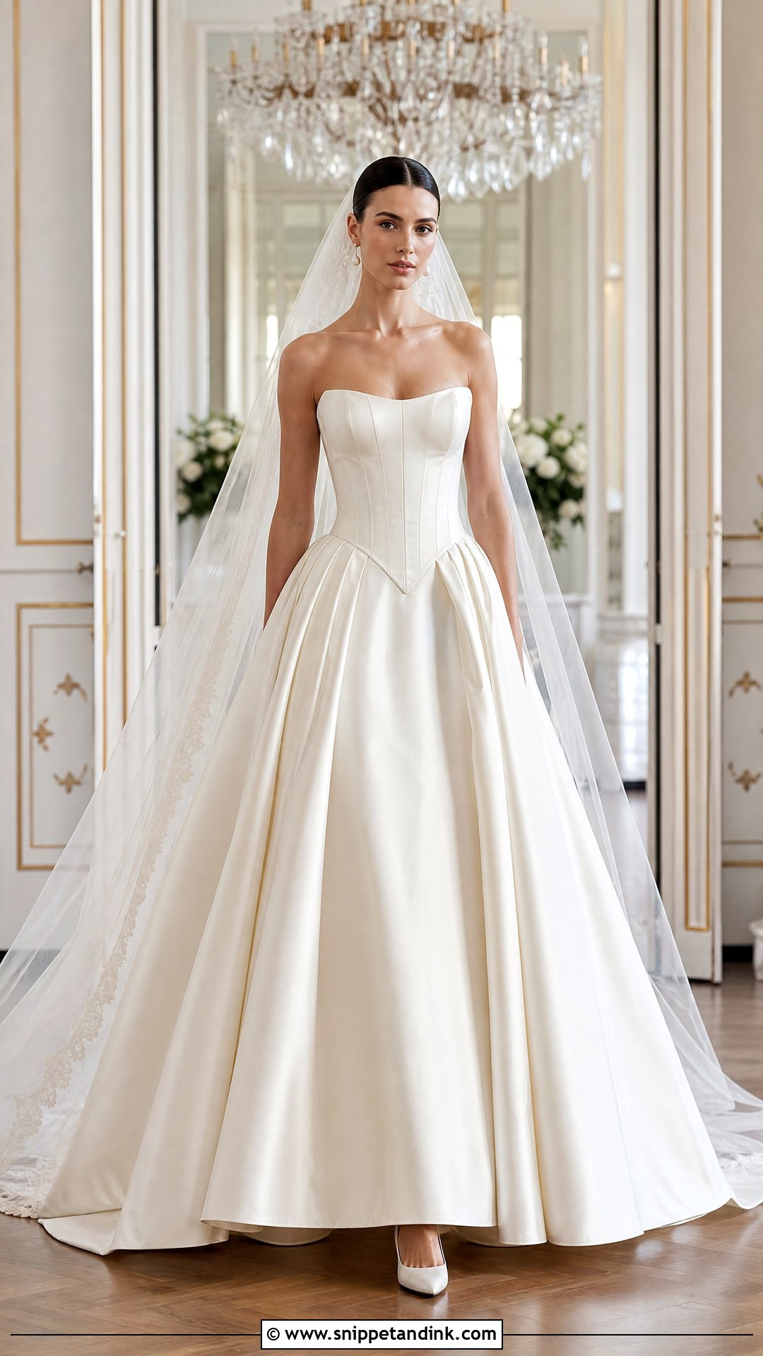 Basque Waist Bridal Gown - Snippet and Ink - 20 2026 Bridal Gowns