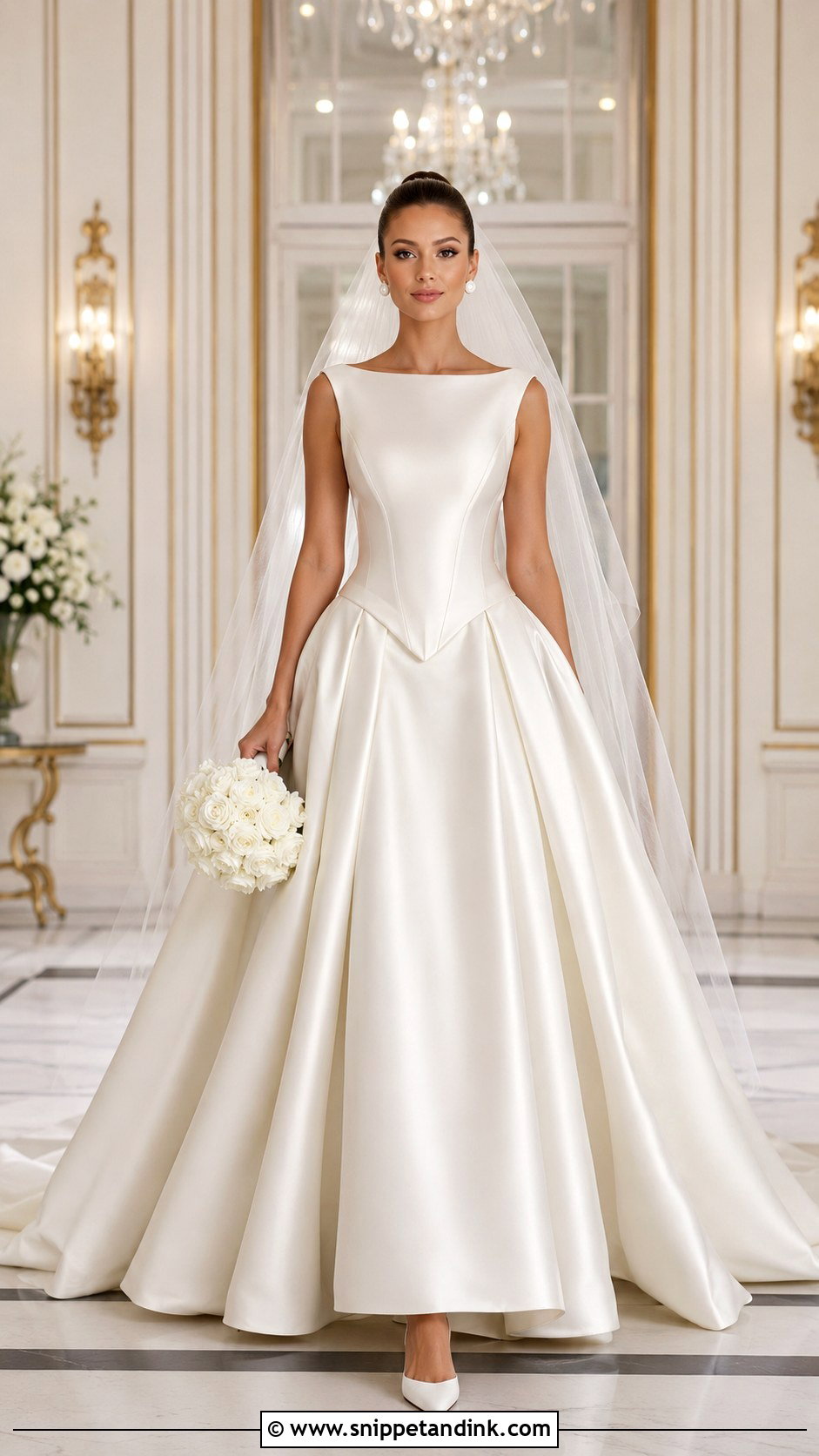 Basque Waist Bridal Gown - Snippet and Ink - 20 Modern Bridal Gowns