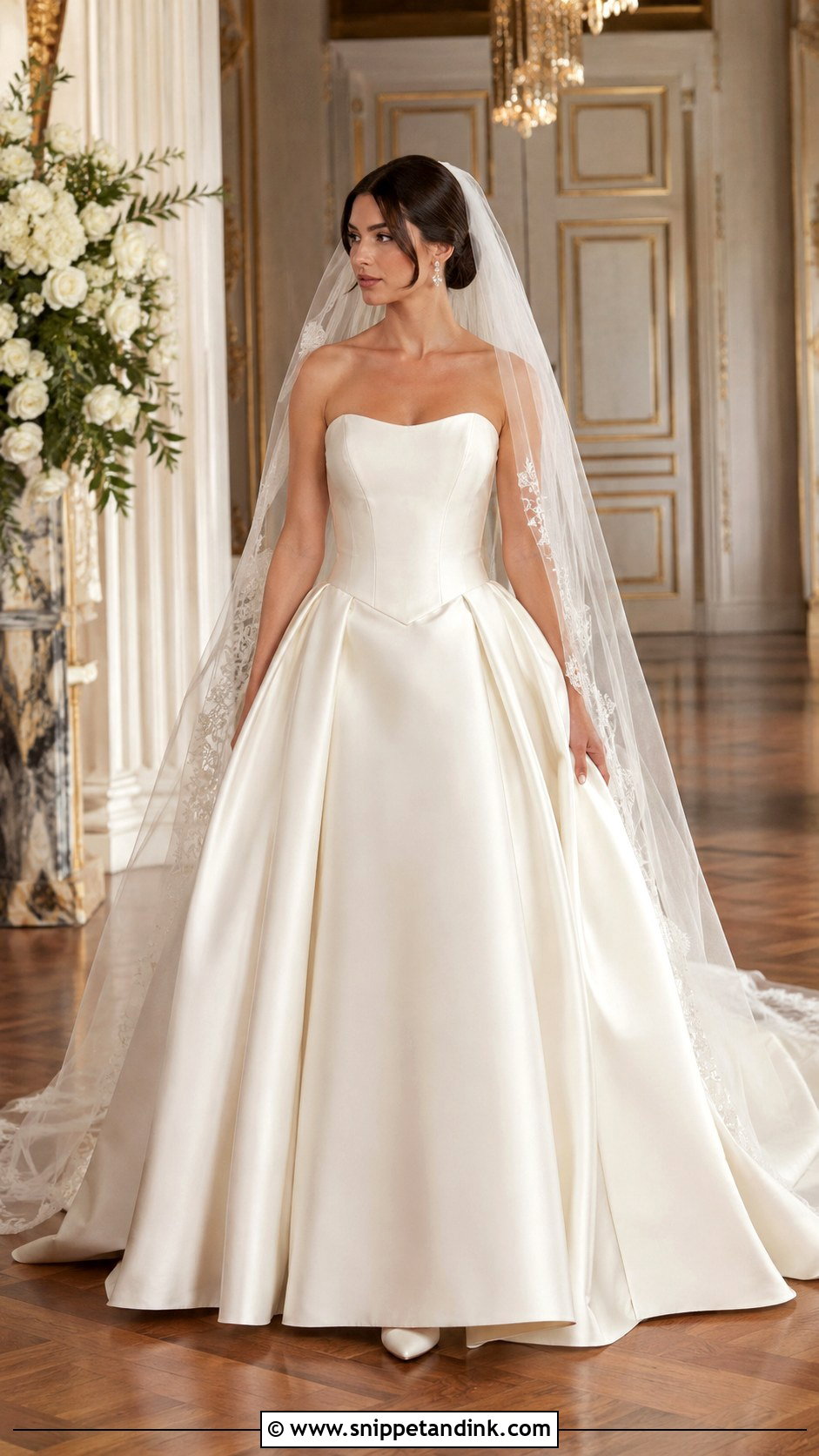 Basque Waist Bride Dress - Snippet and Ink - 25 Bride Dress 2025 Ideas