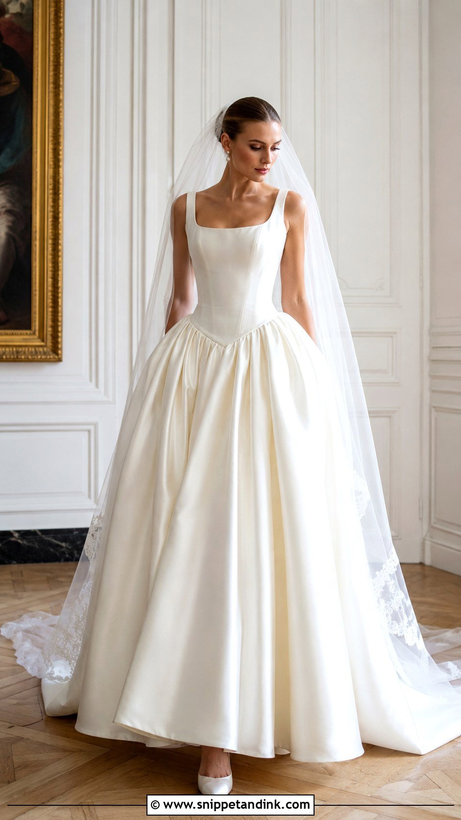 Basque Waist Bride Look - Snippet and Ink - 25 Timeless Bride Ideas