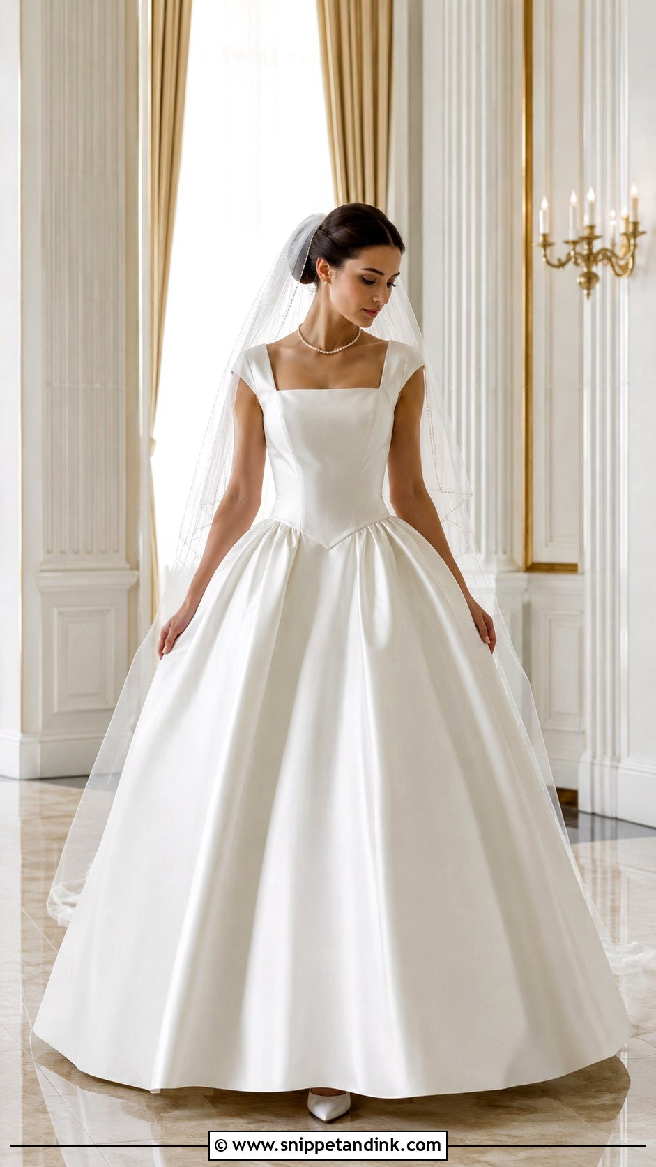 Basque Waist Christian Bridal Dress - Snippet and Ink - 20 Christian Bridal Dress Ideas