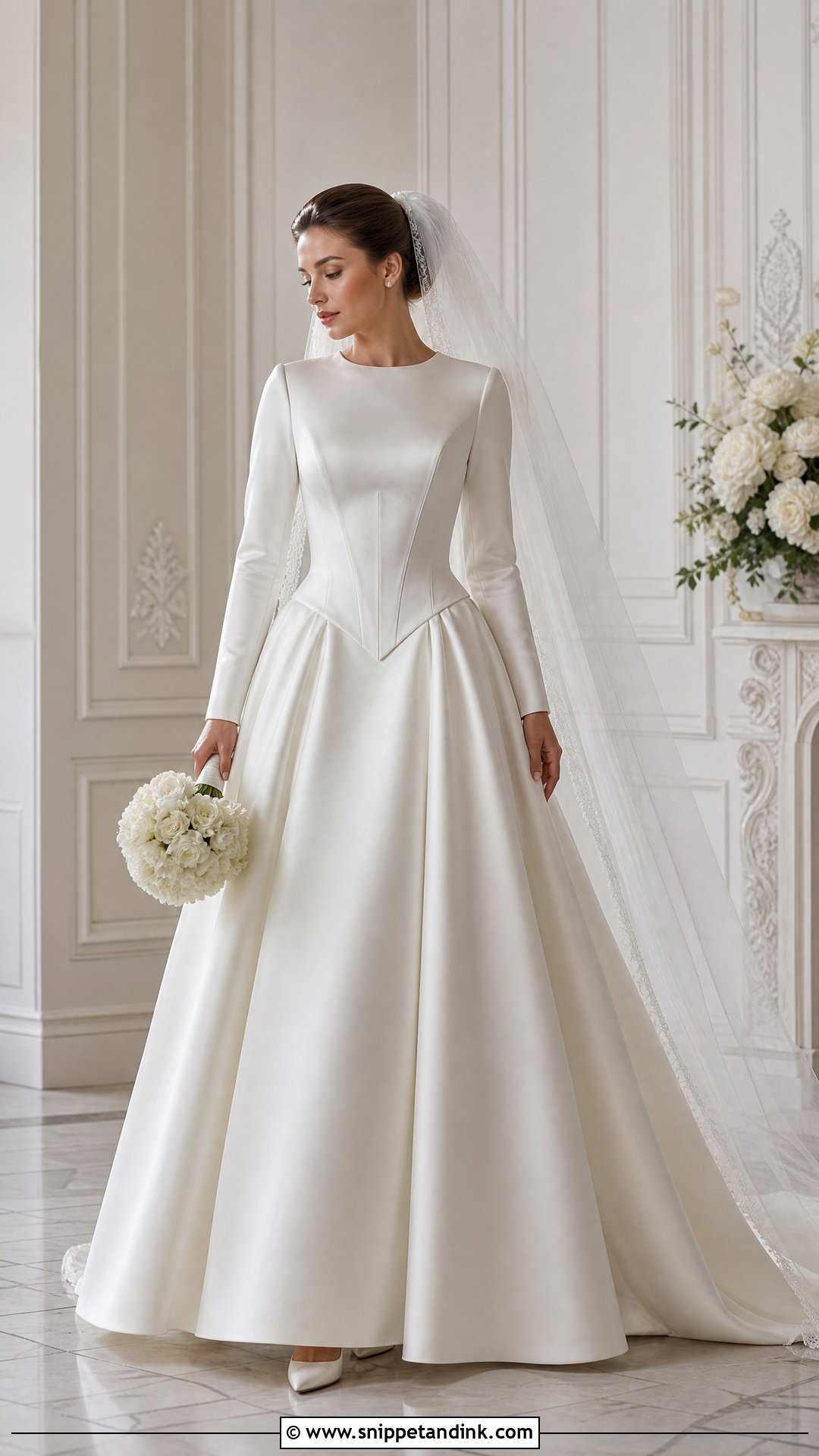 Basque Waist Christian Bride Gown - Snippet and Ink - 25 Christian Bride Gowns