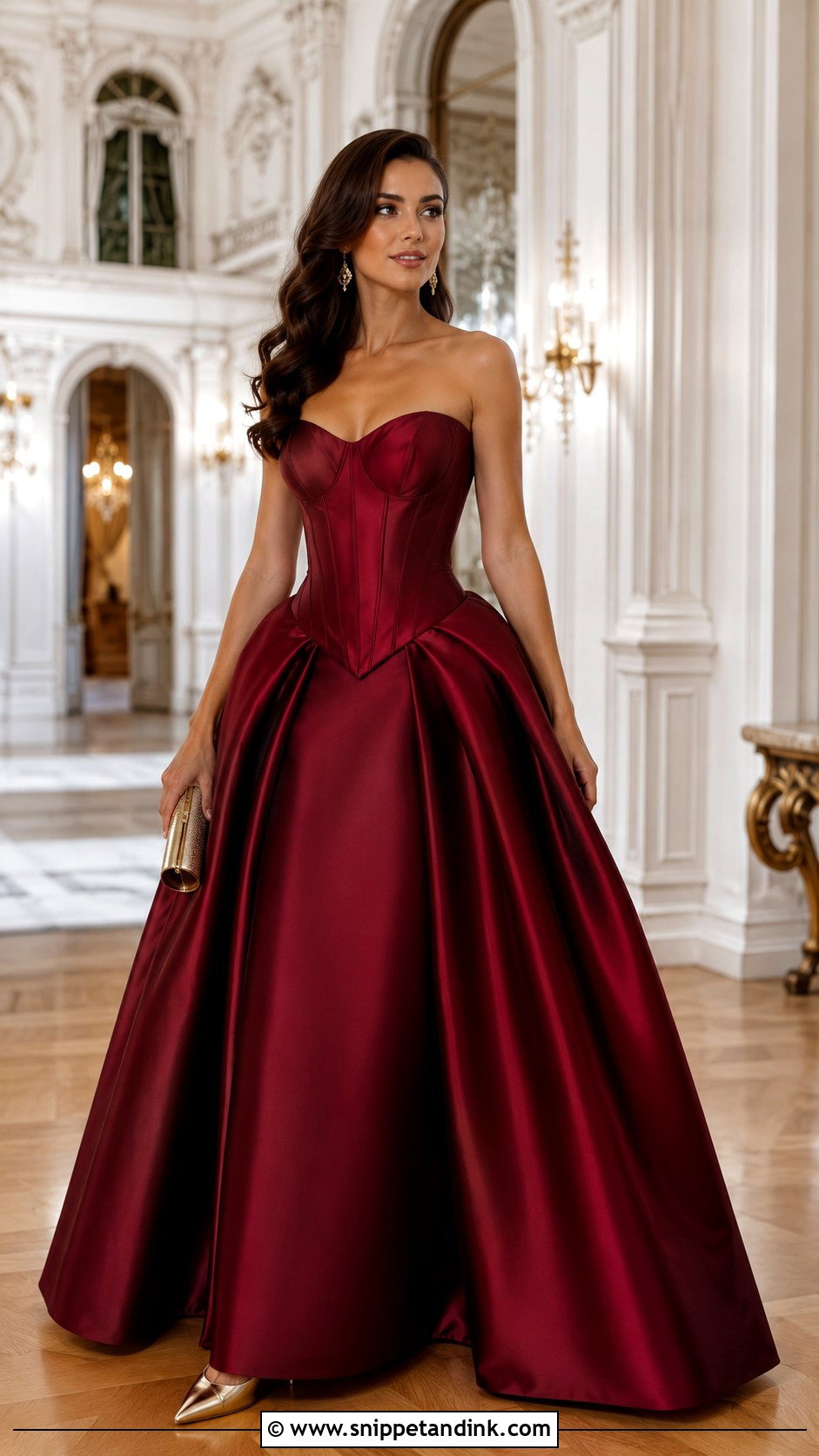 Basque Waist Corset Ballgown - Snippet and Ink - 20 Corset Ballgown Ideas
