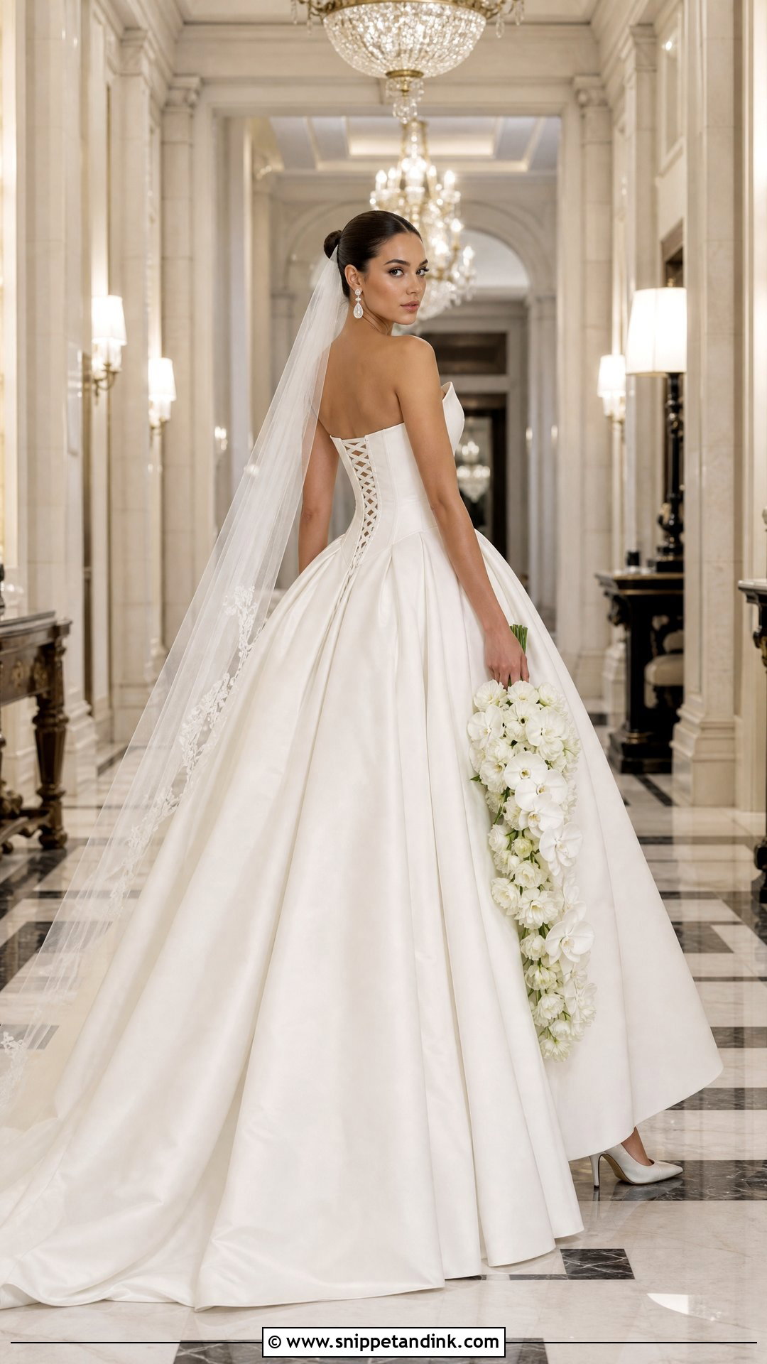 Basque Waist Corset Princess Wedding Dress - Snippet and Ink - 20 Princess Wedding Dresses Corset Top