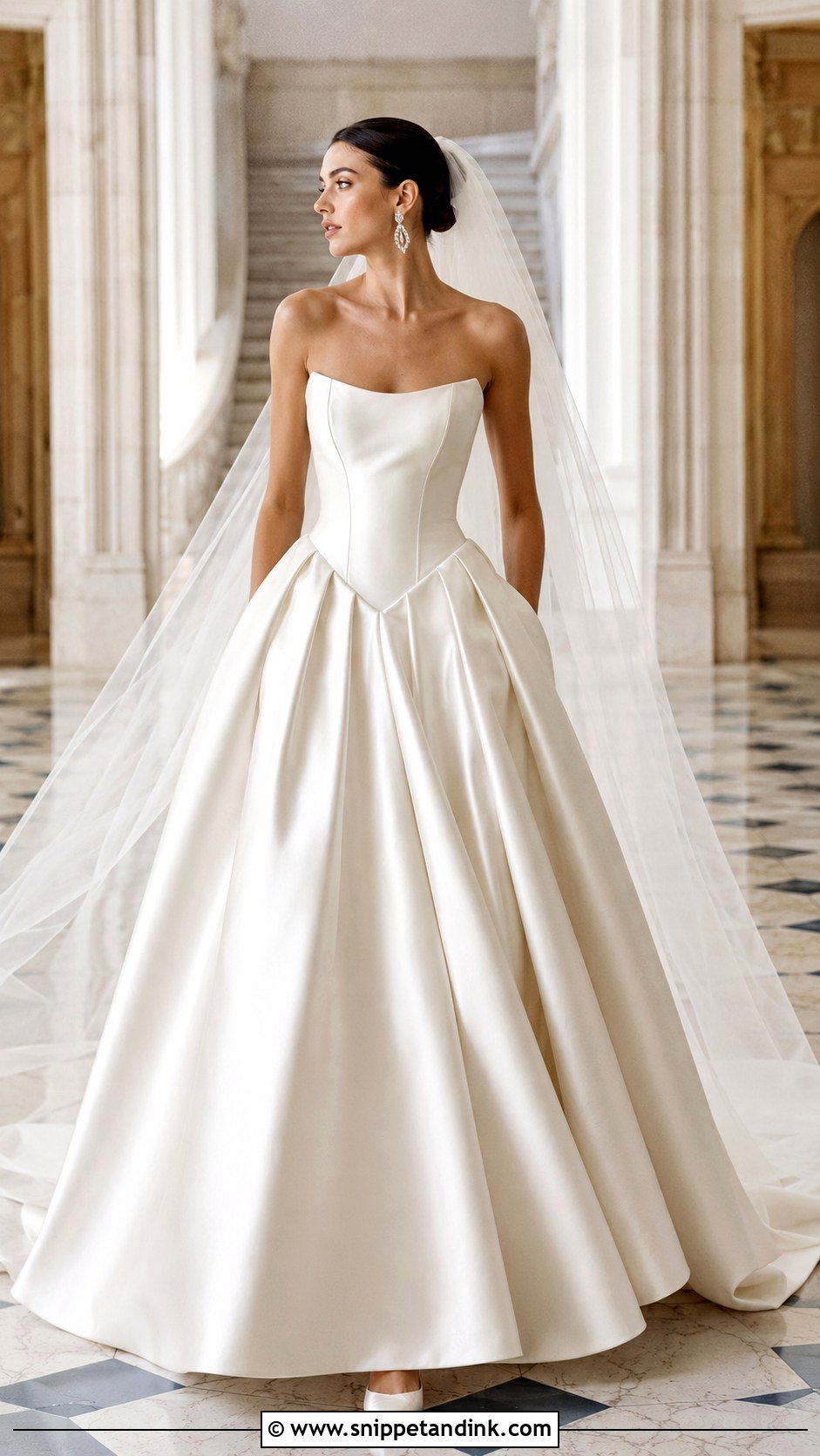 Basque Waist Corset Wedding Dress - Snippet and Ink - 20 Wedding Dresses with Corset