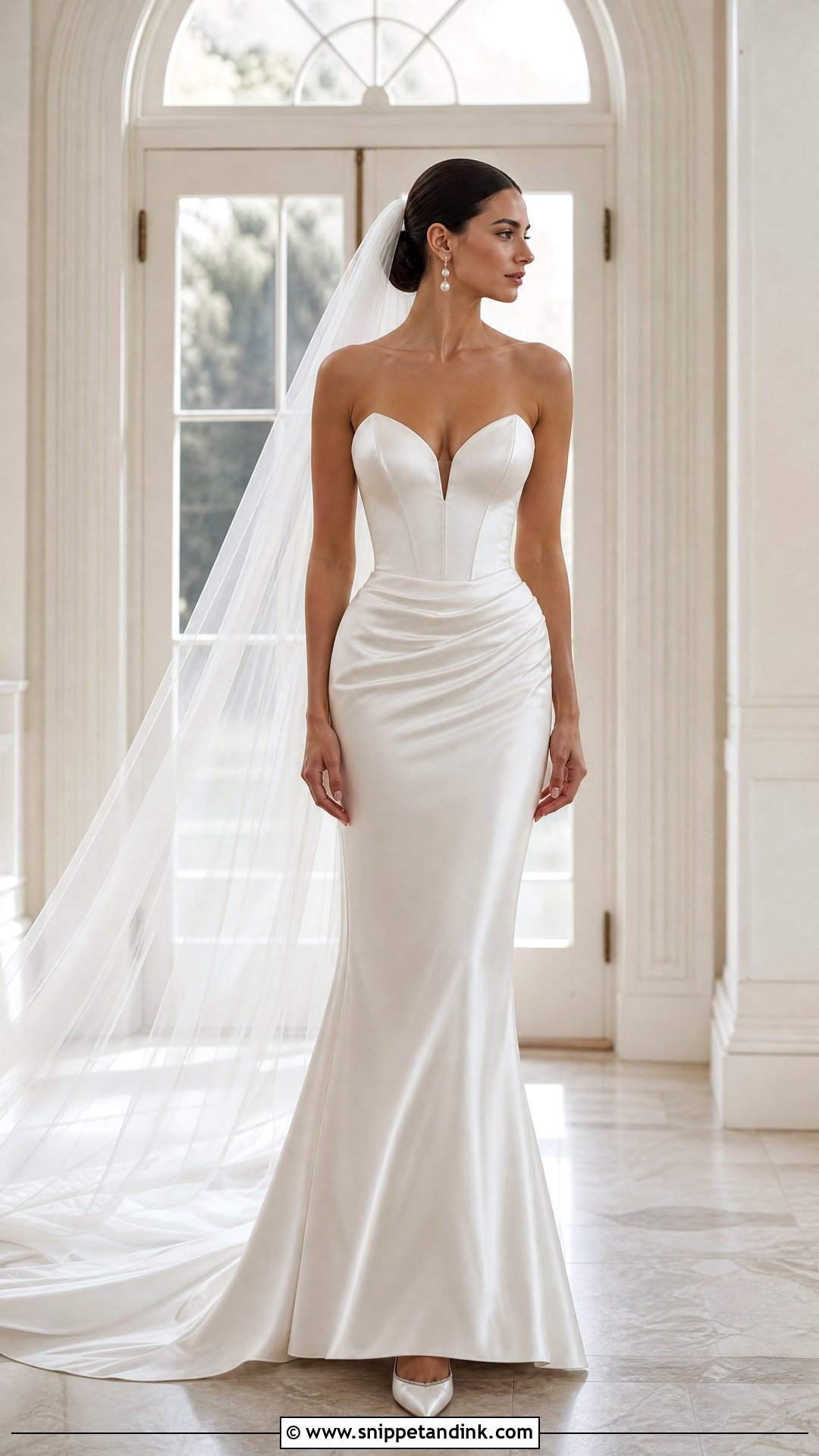 Basque Waist Fitted Wedding Dress - Snippet and Ink - 20 Tight Fitted Wedding Dresses