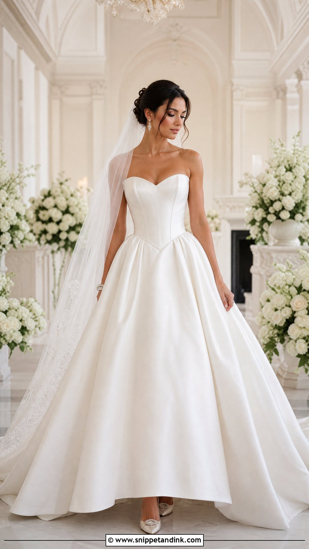 Basque Waist Gown Wedding Dress - Snippet and Ink - 25 Gown Wedding Dress Ideas